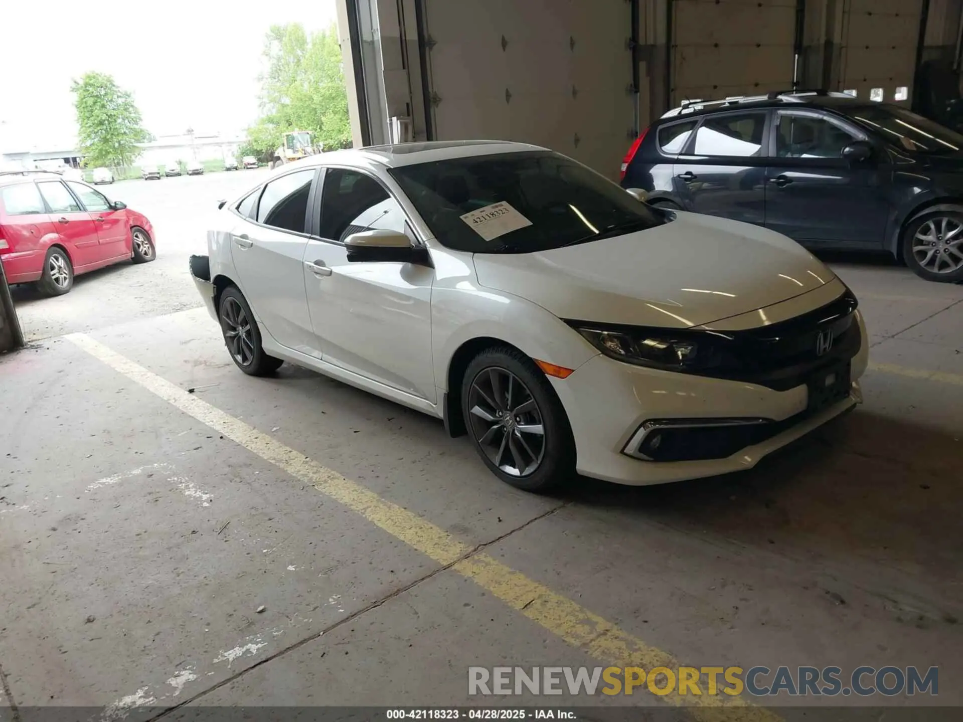 1 Photograph of a damaged car JHMFC1F7XKX009390 HONDA CIVIC 2019