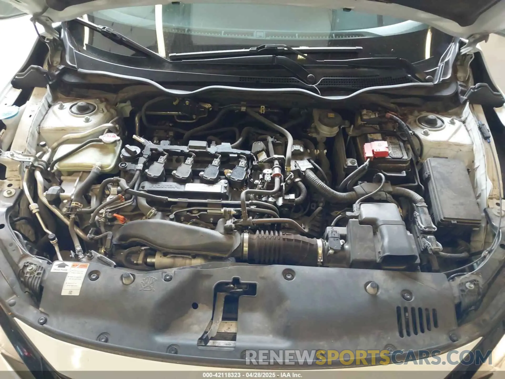 10 Photograph of a damaged car JHMFC1F7XKX009390 HONDA CIVIC 2019