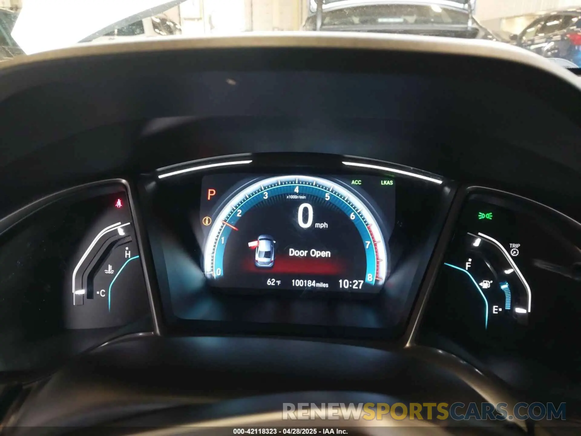 7 Photograph of a damaged car JHMFC1F7XKX009390 HONDA CIVIC 2019