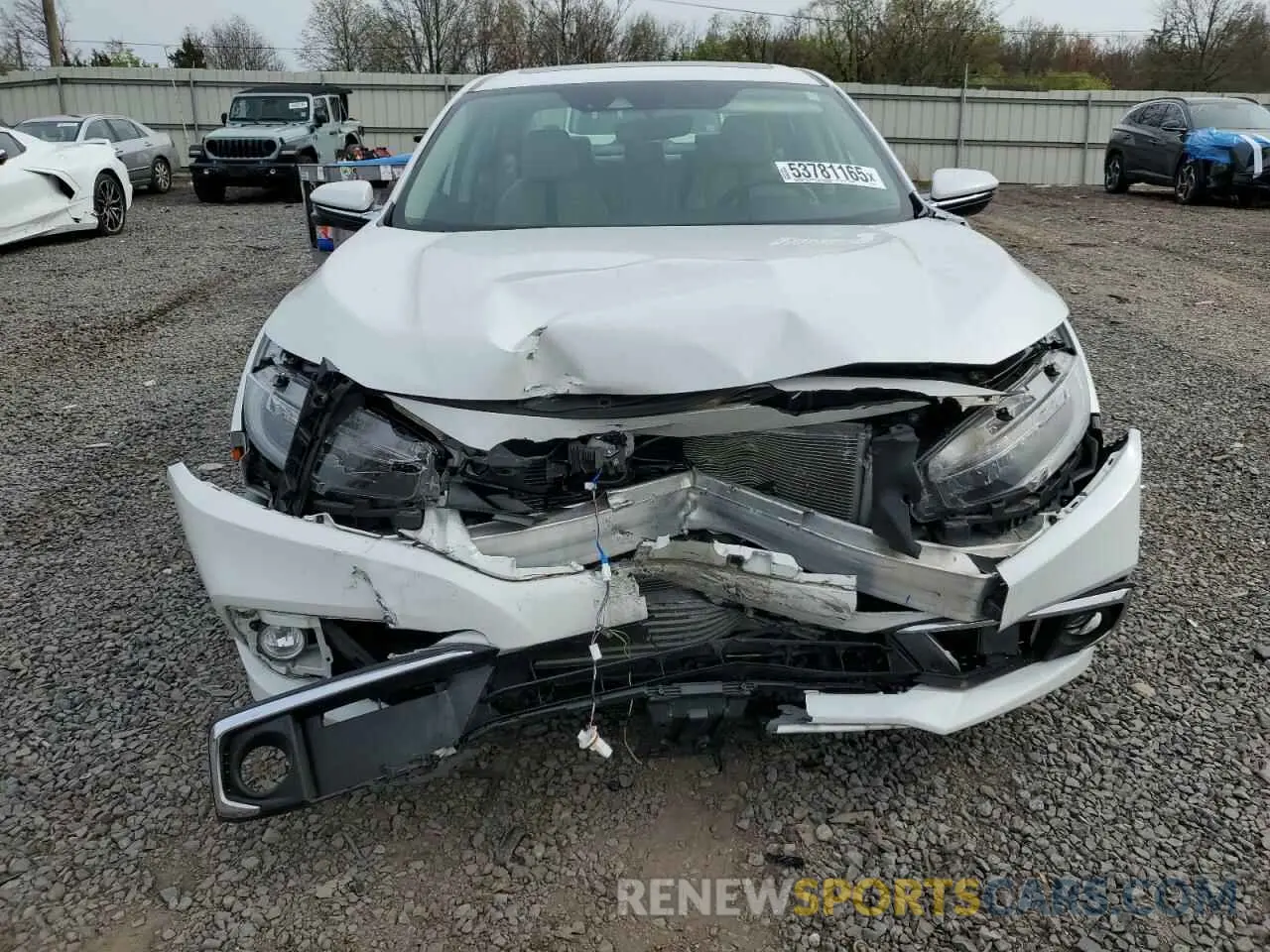 5 Photograph of a damaged car JHMFC1F96KX014491 HONDA CIVIC 2019