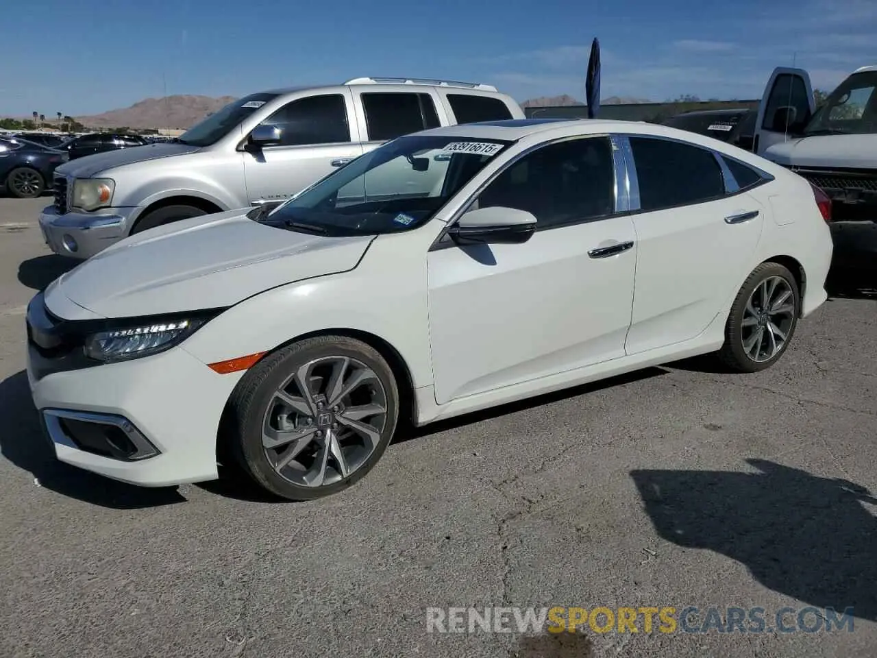 1 Photograph of a damaged car JHMFC1F97KX002253 HONDA CIVIC 2019