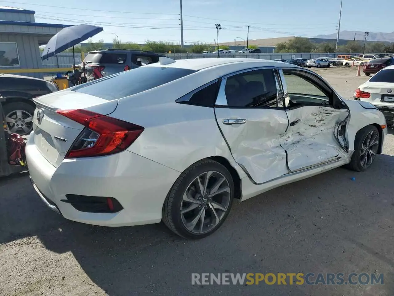 3 Photograph of a damaged car JHMFC1F97KX002253 HONDA CIVIC 2019