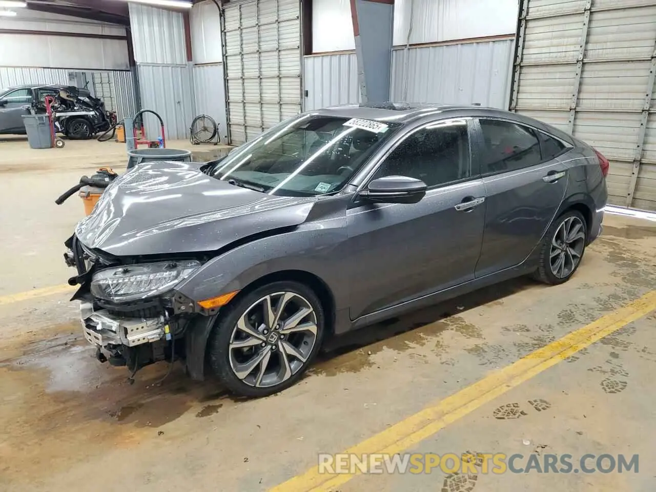 1 Photograph of a damaged car JHMFC1F99KX002285 HONDA CIVIC 2019