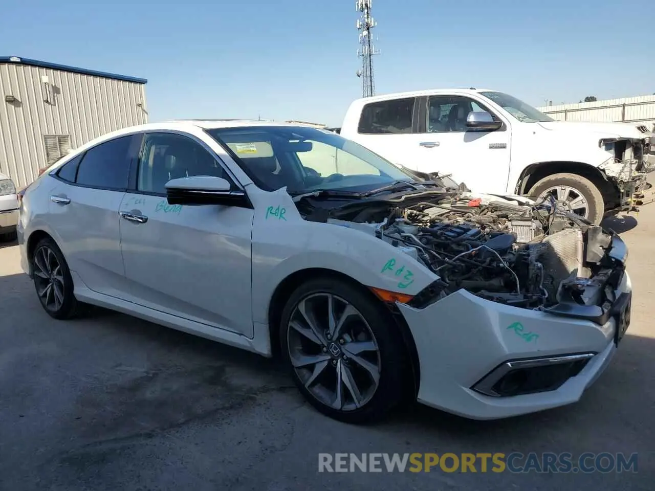 4 Photograph of a damaged car JHMFC1F99KX008300 HONDA CIVIC 2019
