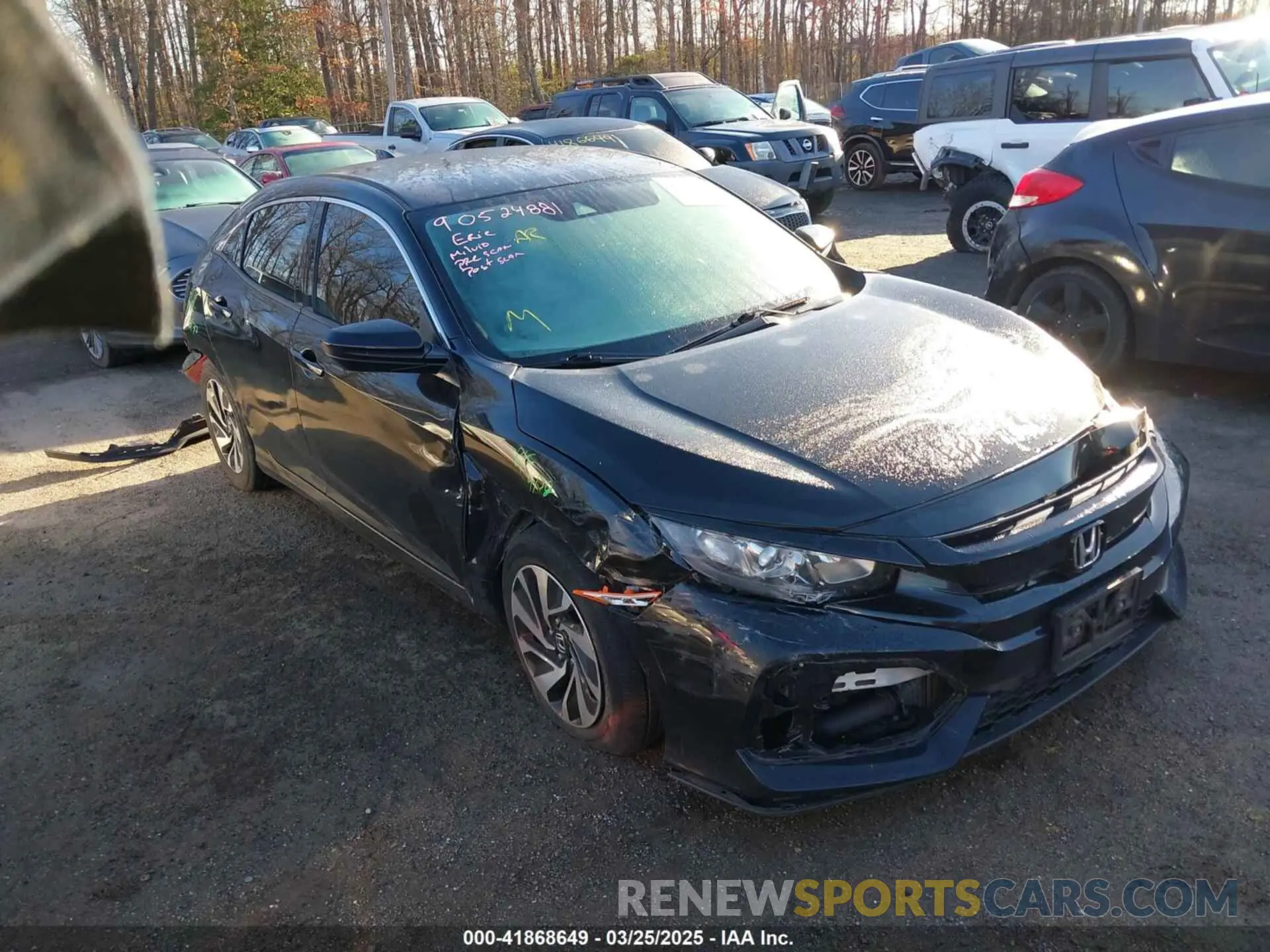1 Photograph of a damaged car SHHFK7H30KU217790 HONDA CIVIC 2019