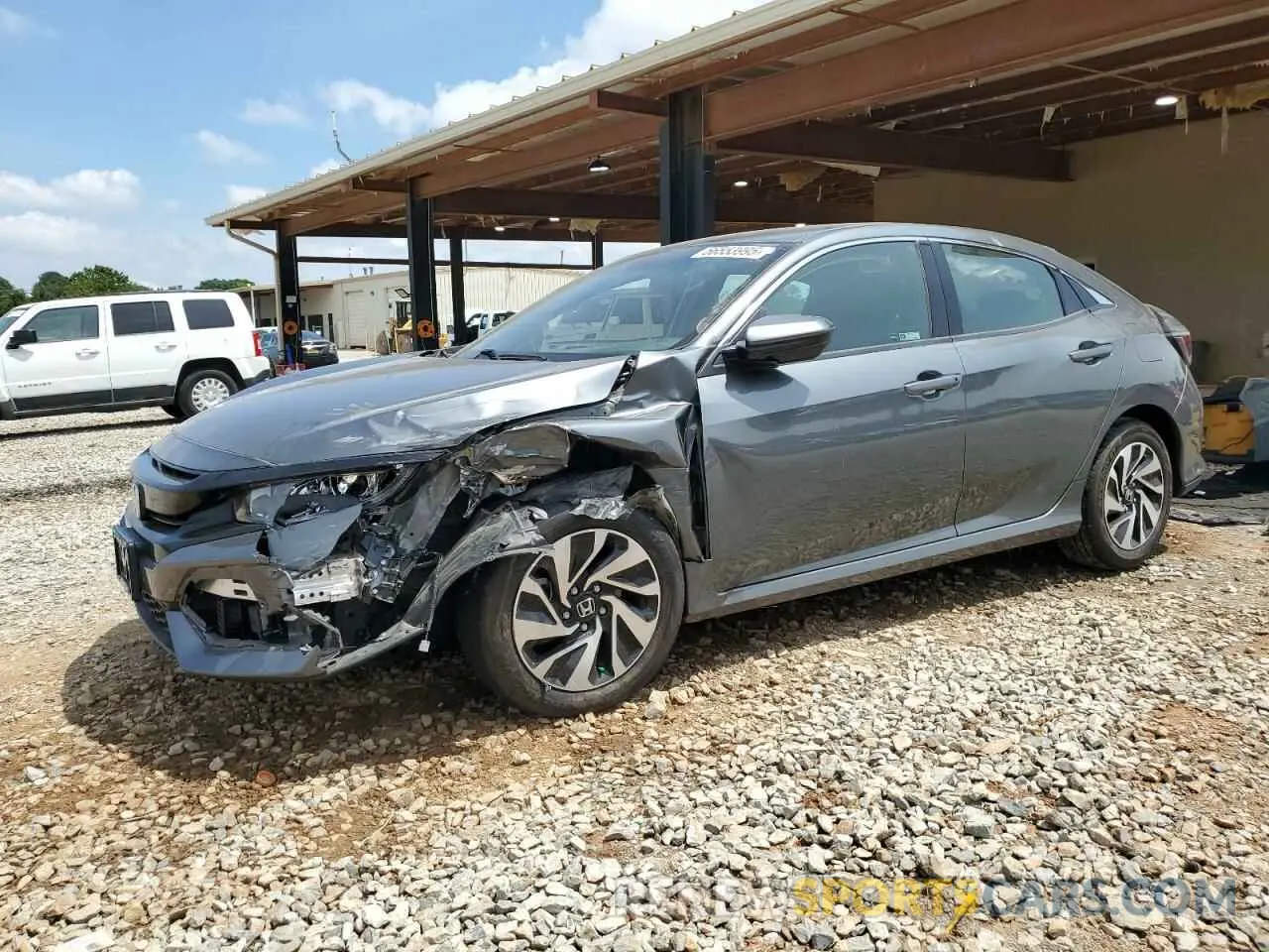 1 Photograph of a damaged car SHHFK7H30KU421876 HONDA CIVIC 2019