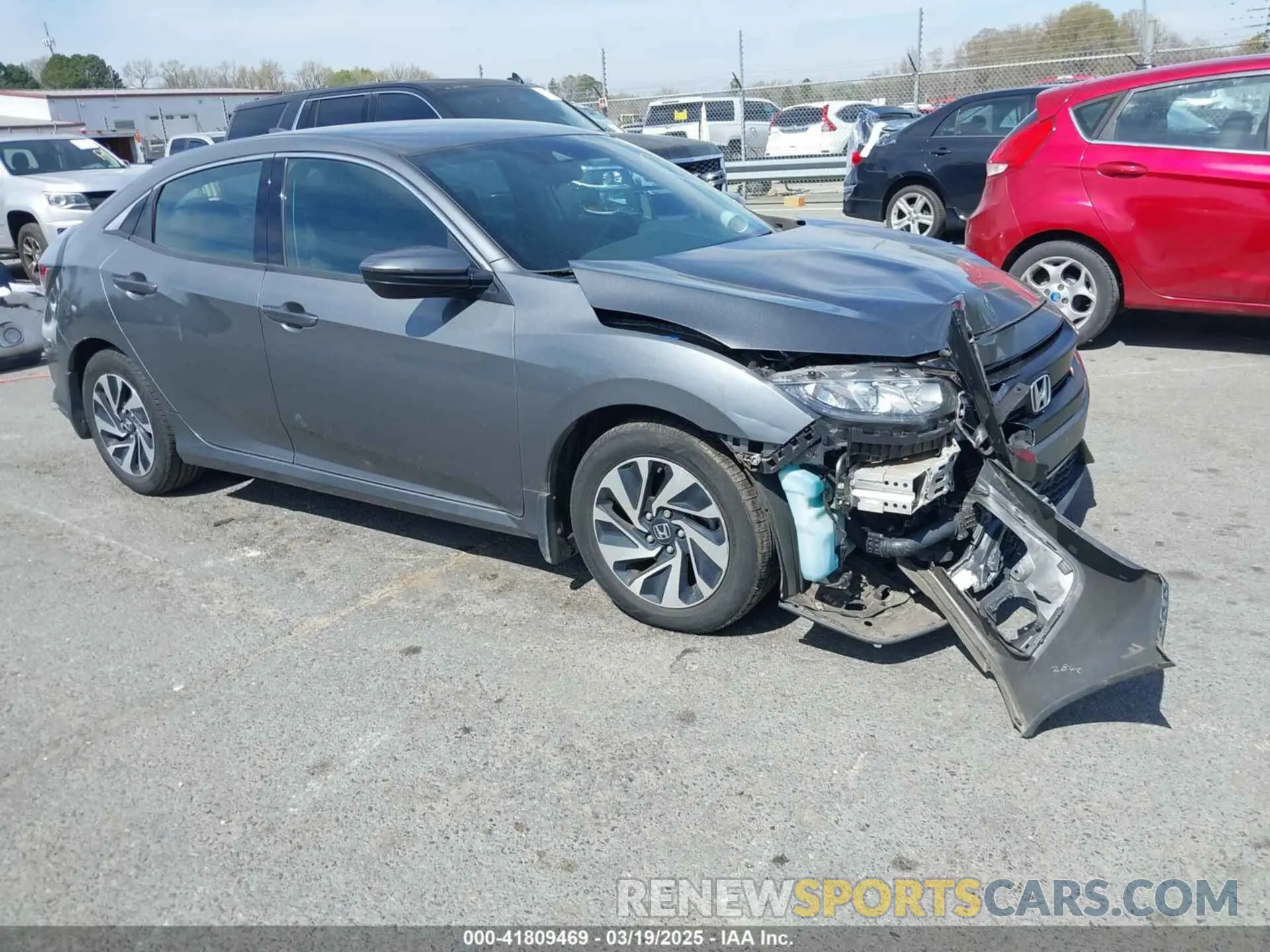 1 Photograph of a damaged car SHHFK7H33KU227214 HONDA CIVIC 2019
