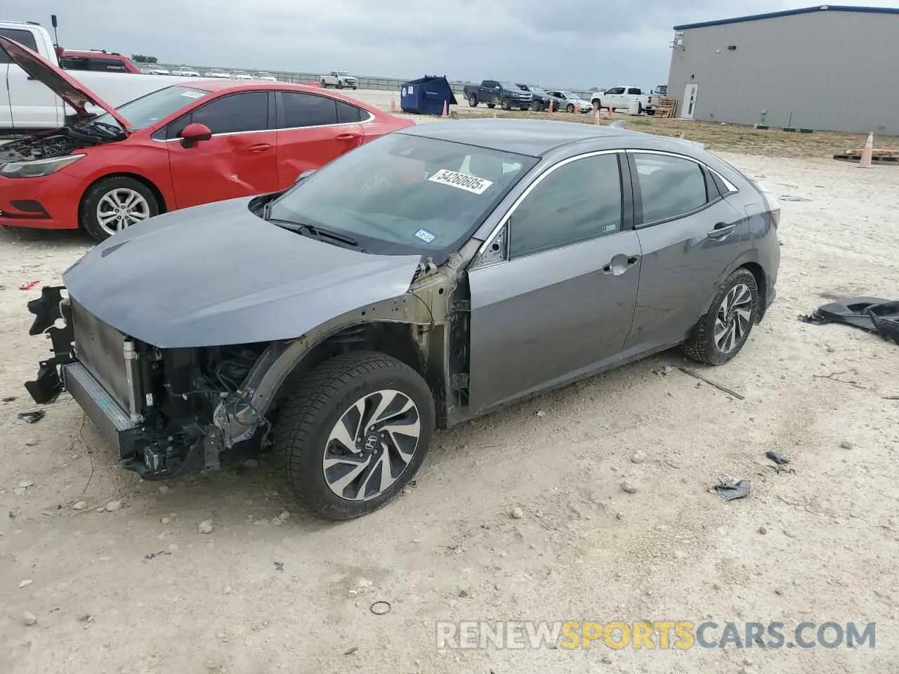 1 Photograph of a damaged car SHHFK7H35KU200595 HONDA CIVIC 2019