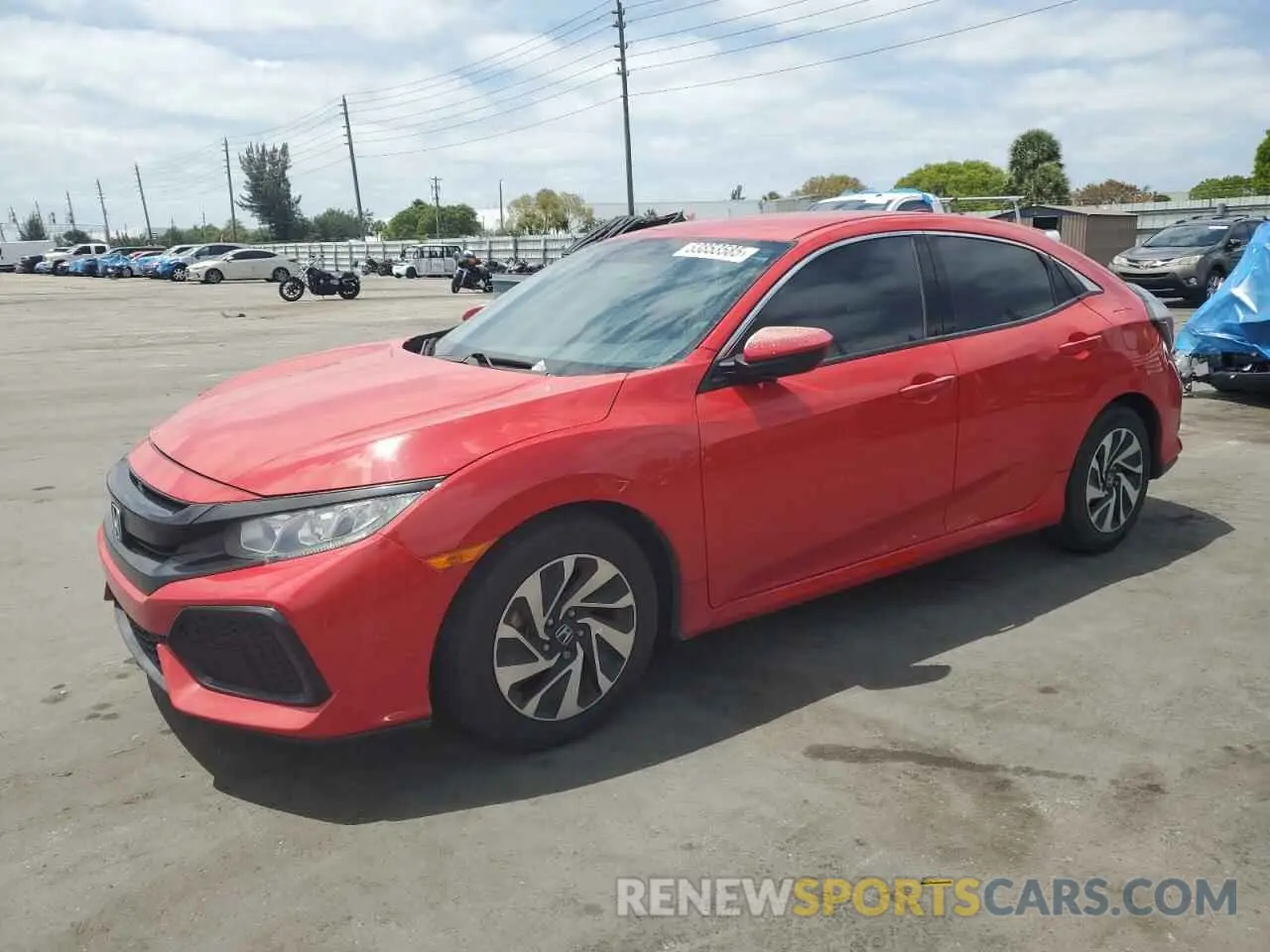 1 Photograph of a damaged car SHHFK7H36KU206888 HONDA CIVIC 2019