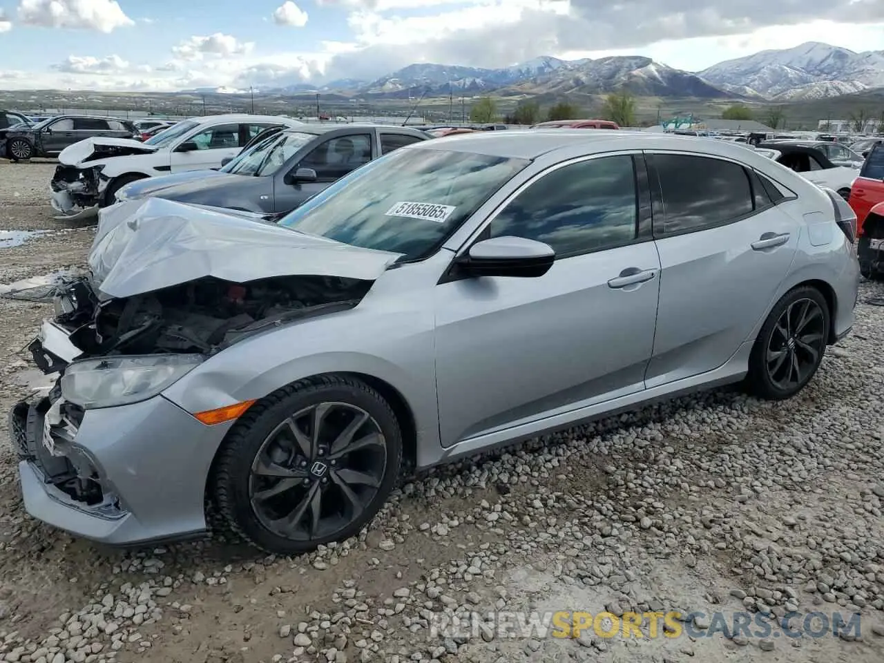 1 Photograph of a damaged car SHHFK7H36KU413832 HONDA CIVIC 2019