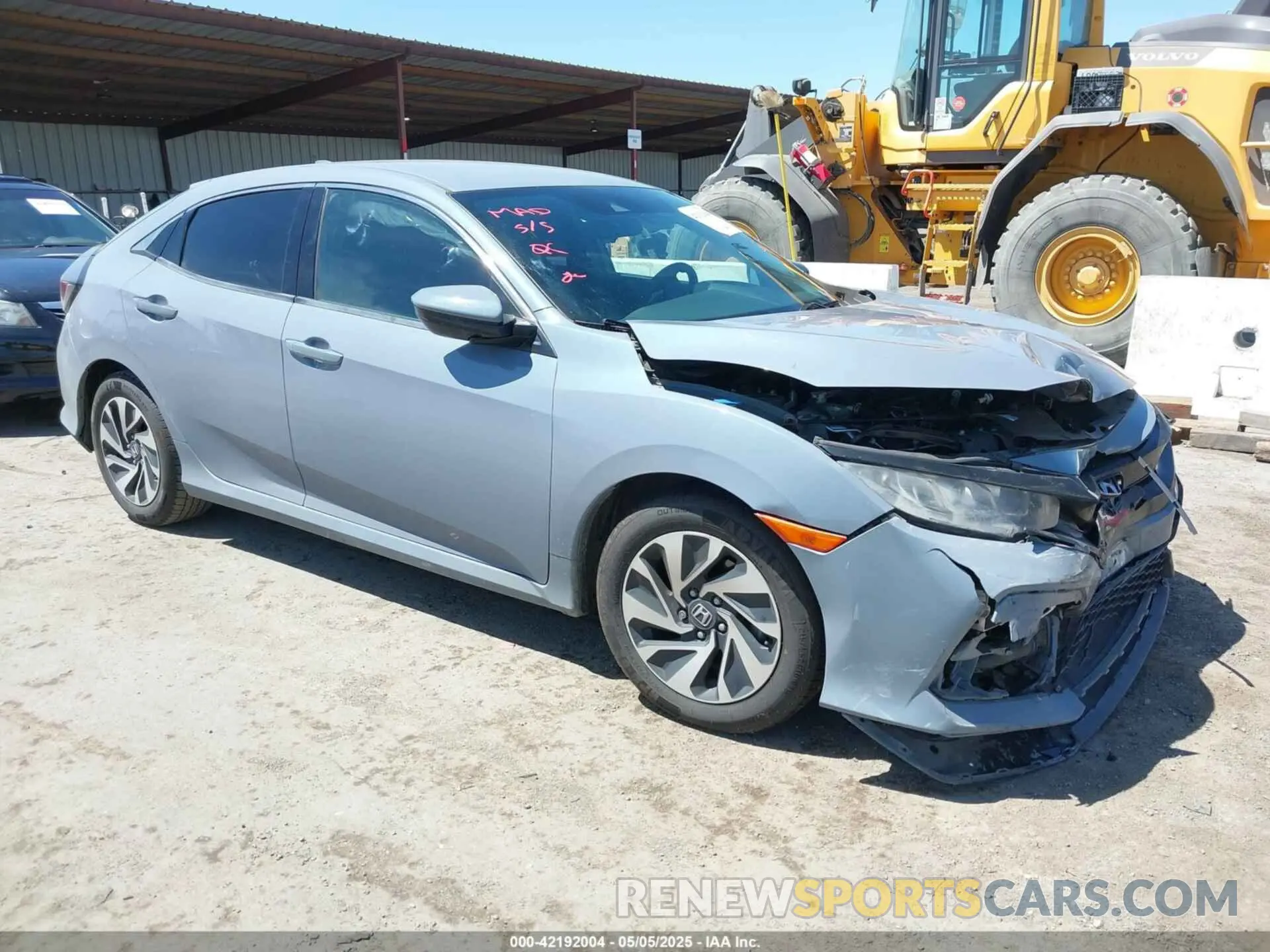 1 Photograph of a damaged car SHHFK7H39KU414117 HONDA CIVIC 2019