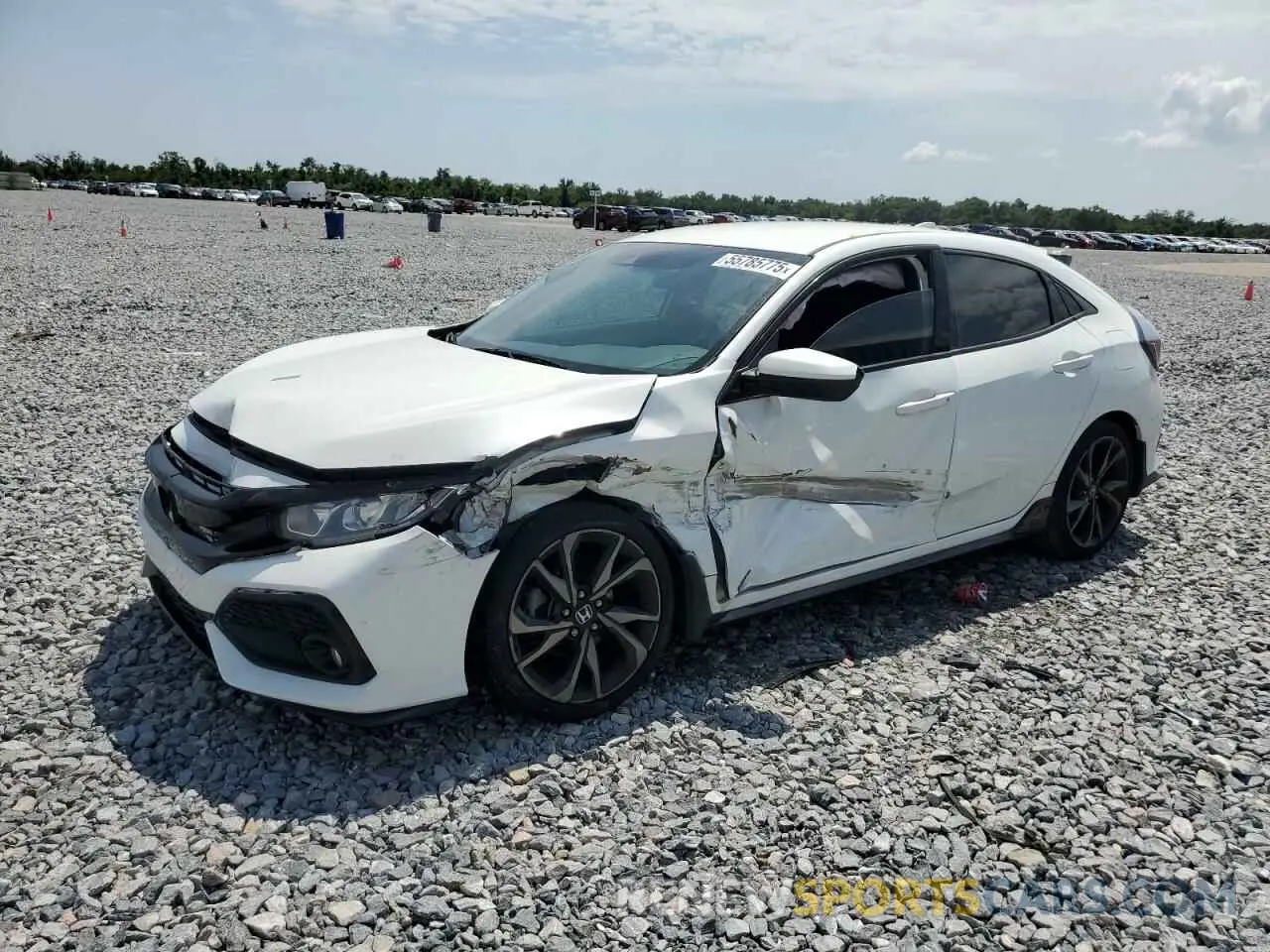 1 Photograph of a damaged car SHHFK7H41KU214812 HONDA CIVIC 2019