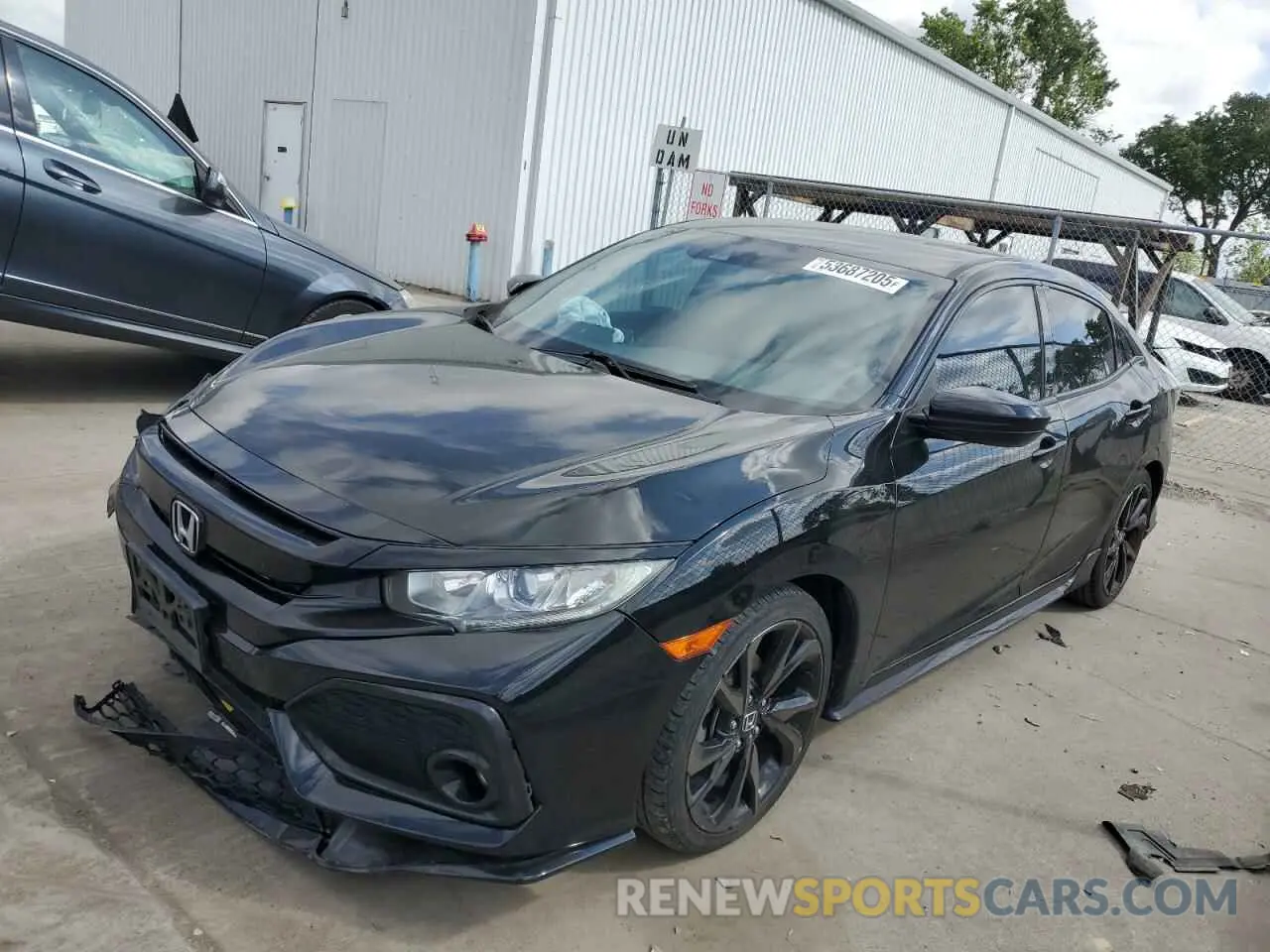 1 Photograph of a damaged car SHHFK7H42KU408796 HONDA CIVIC 2019
