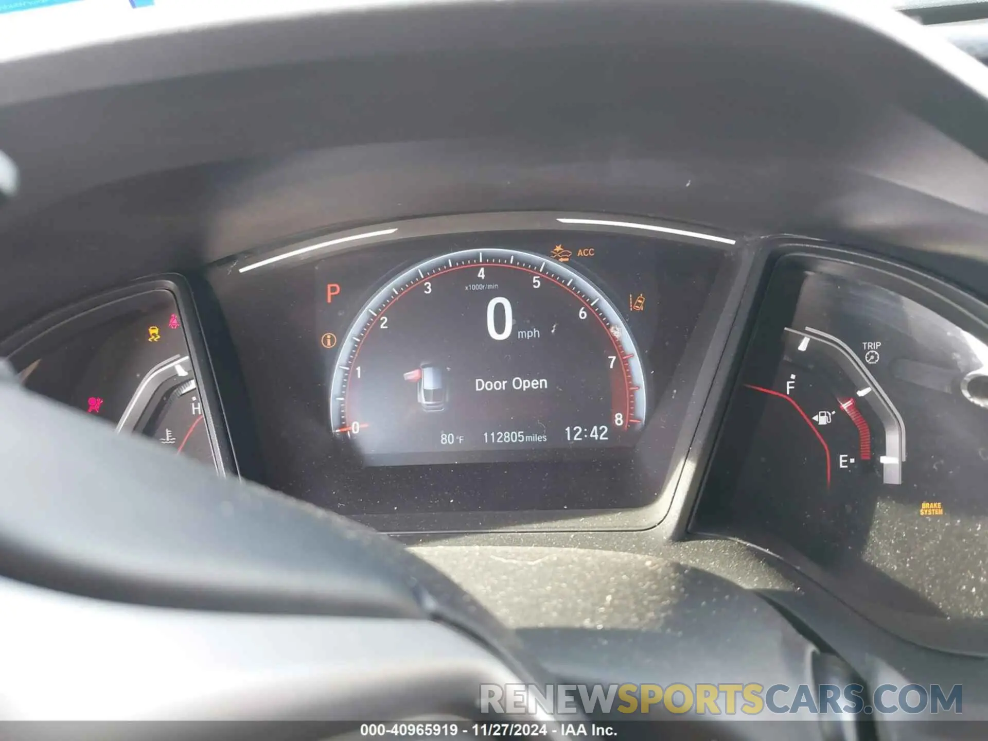 7 Photograph of a damaged car SHHFK7H43KU224483 HONDA CIVIC 2019