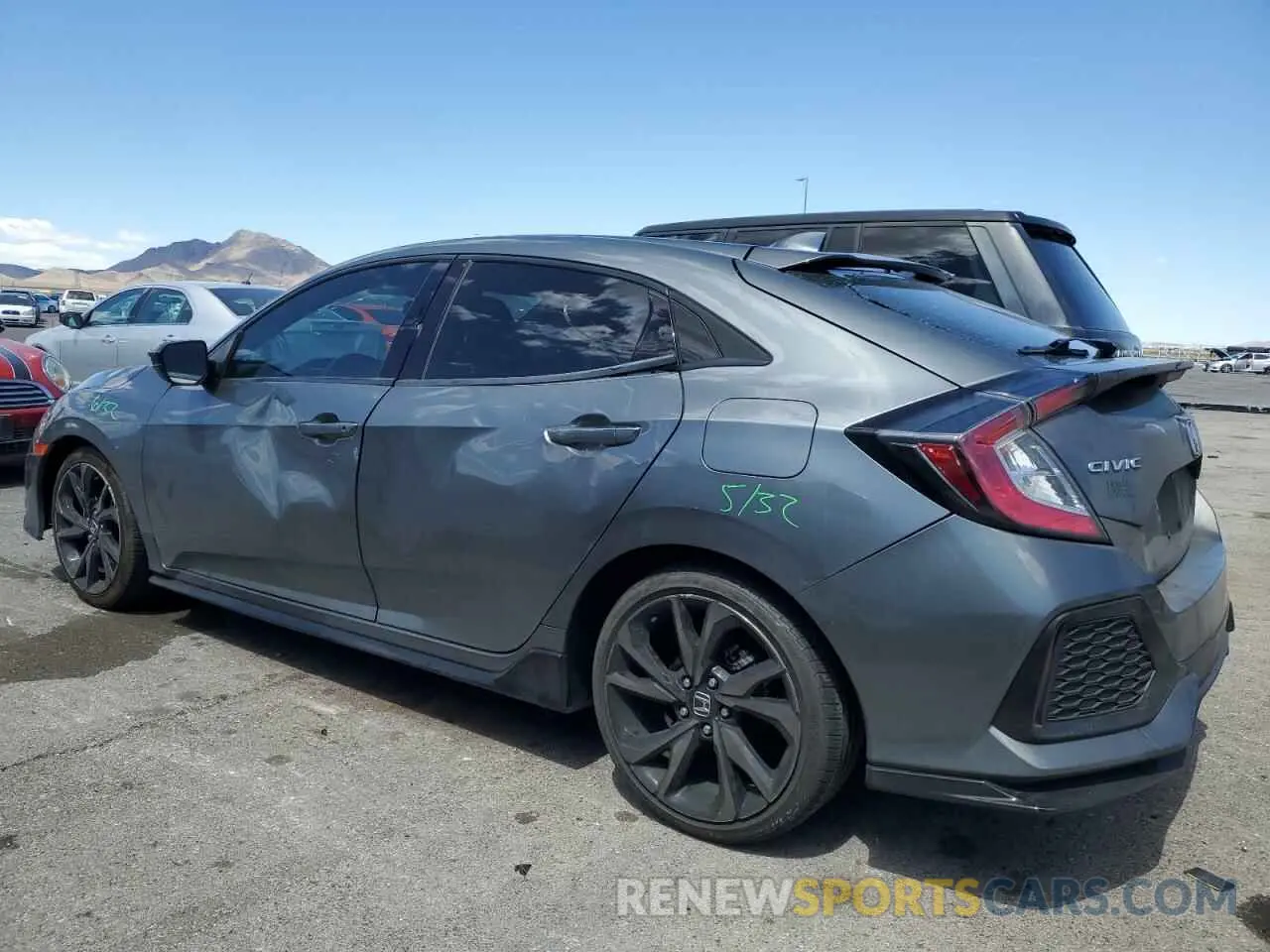 2 Photograph of a damaged car SHHFK7H44KU205585 HONDA CIVIC 2019