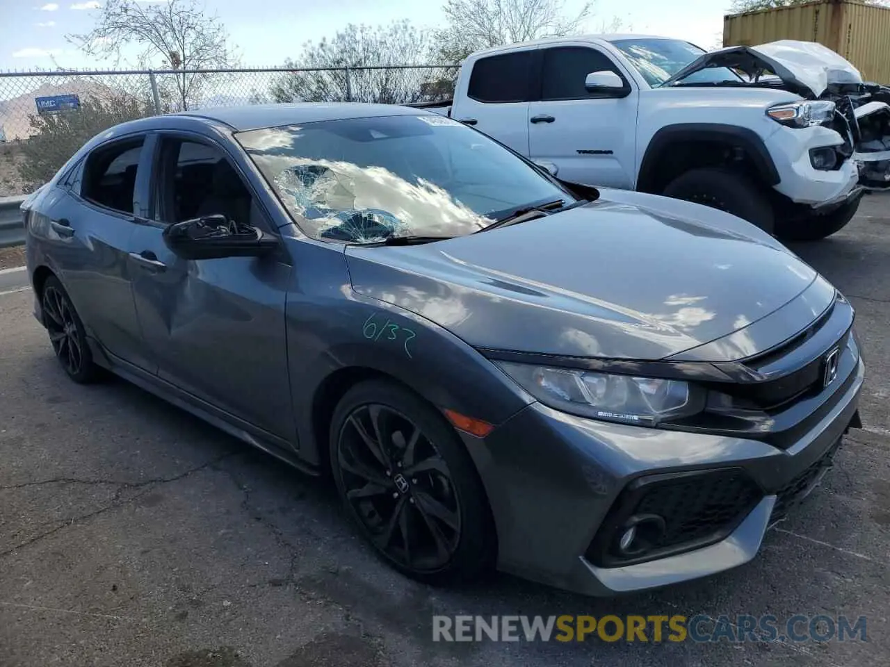 4 Photograph of a damaged car SHHFK7H44KU205585 HONDA CIVIC 2019