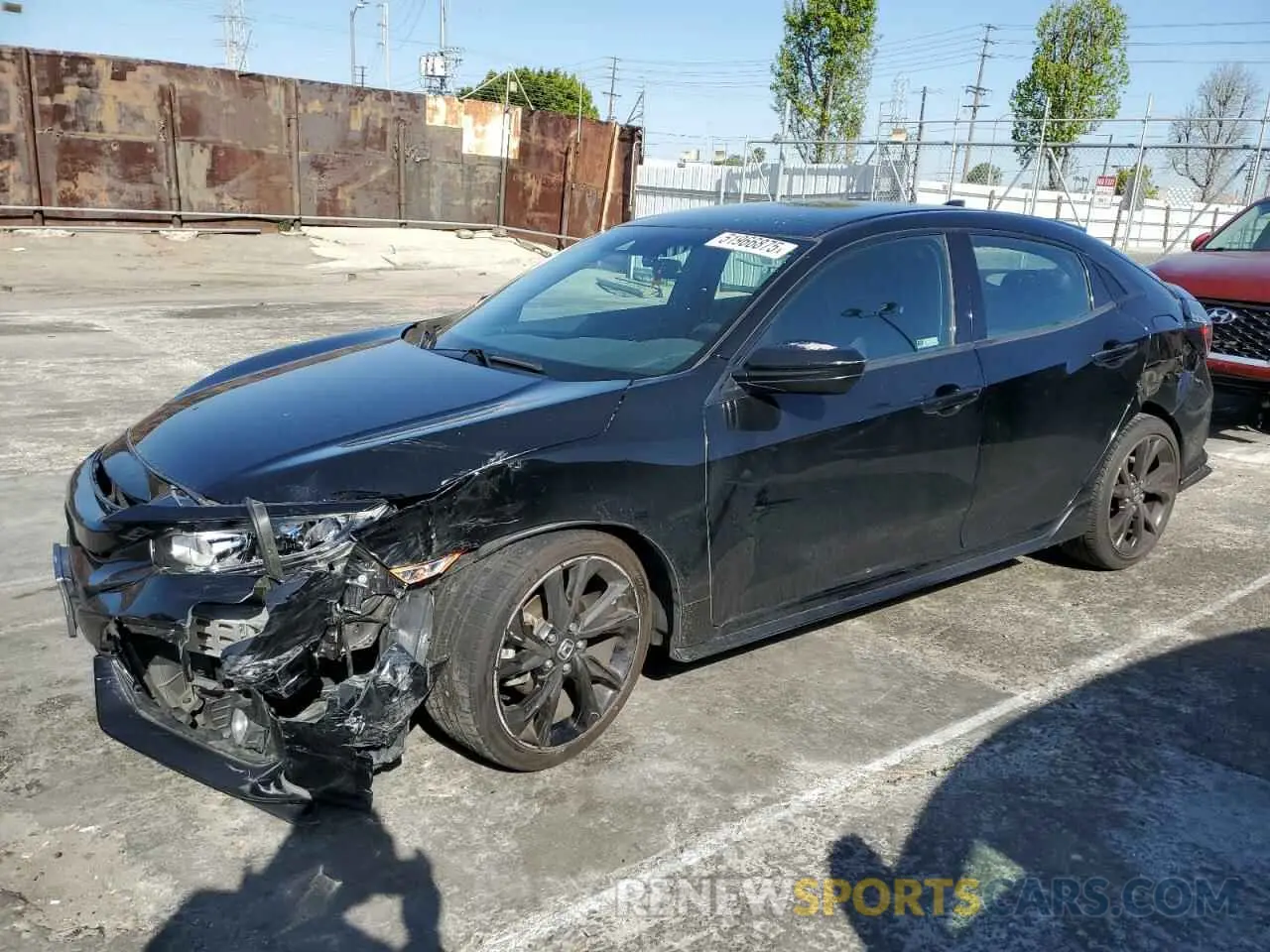 1 Photograph of a damaged car SHHFK7H44KU409786 HONDA CIVIC 2019