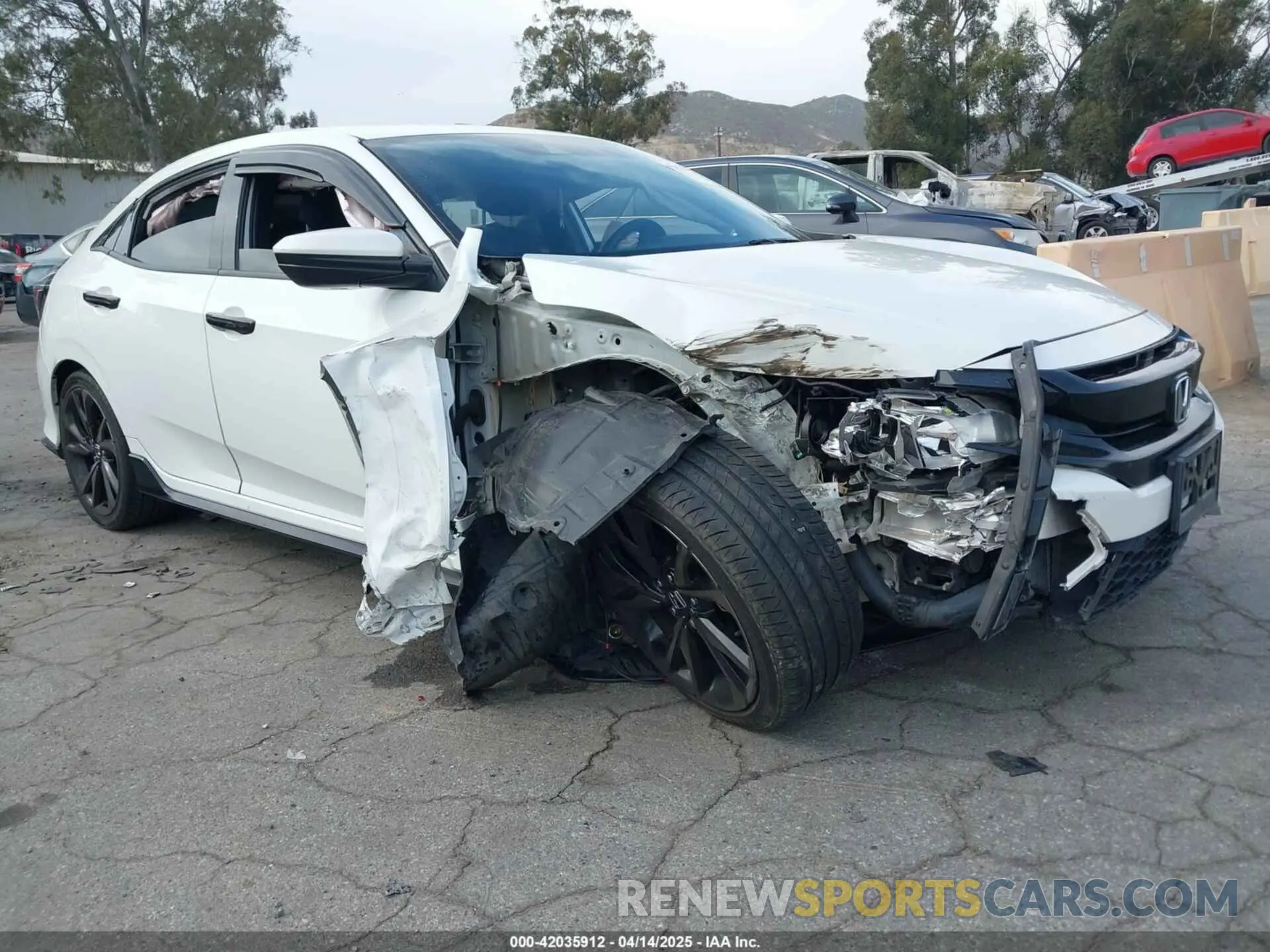 1 Photograph of a damaged car SHHFK7H45KU406167 HONDA CIVIC 2019