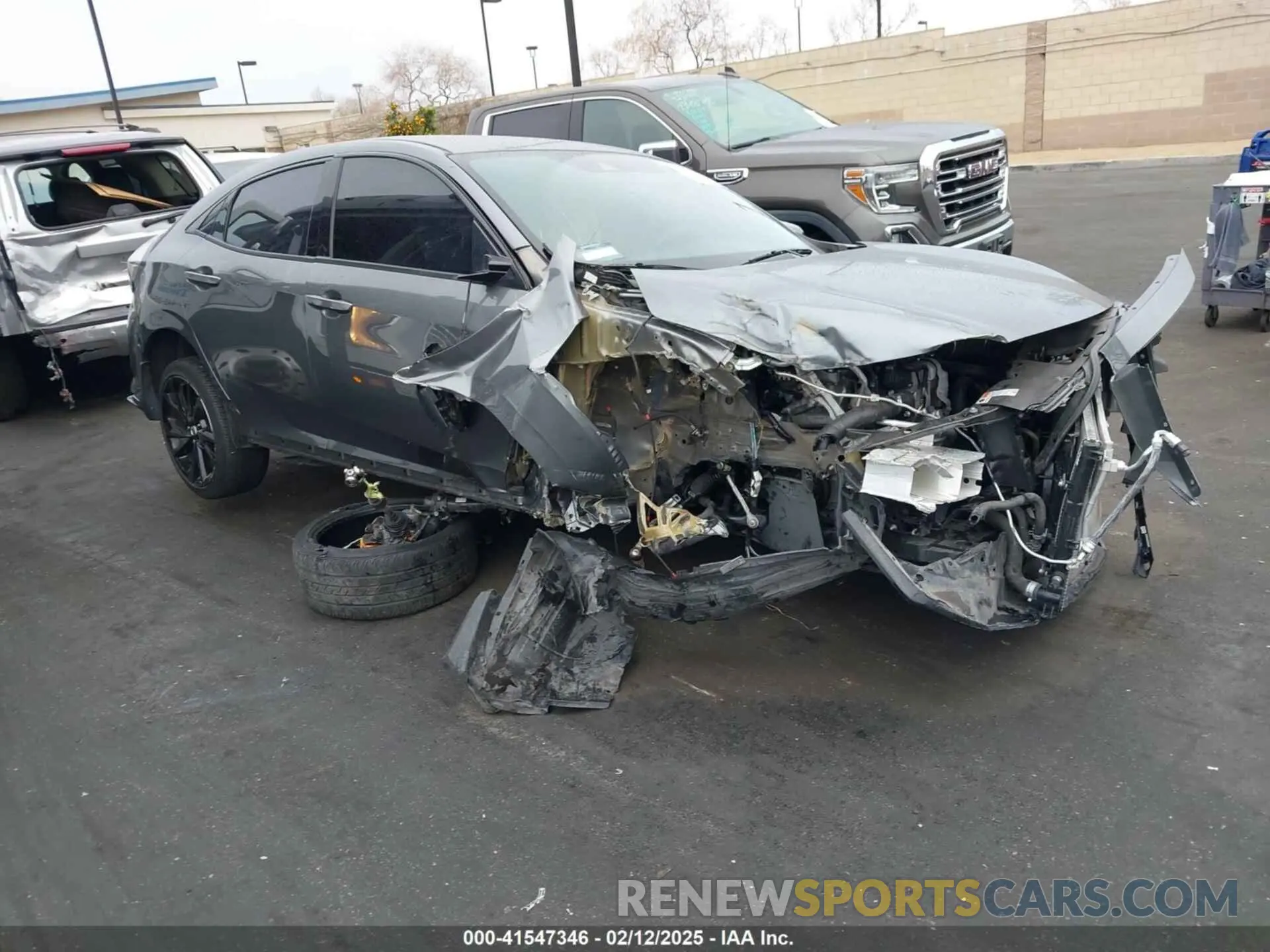1 Photograph of a damaged car SHHFK7H45KU417024 HONDA CIVIC 2019