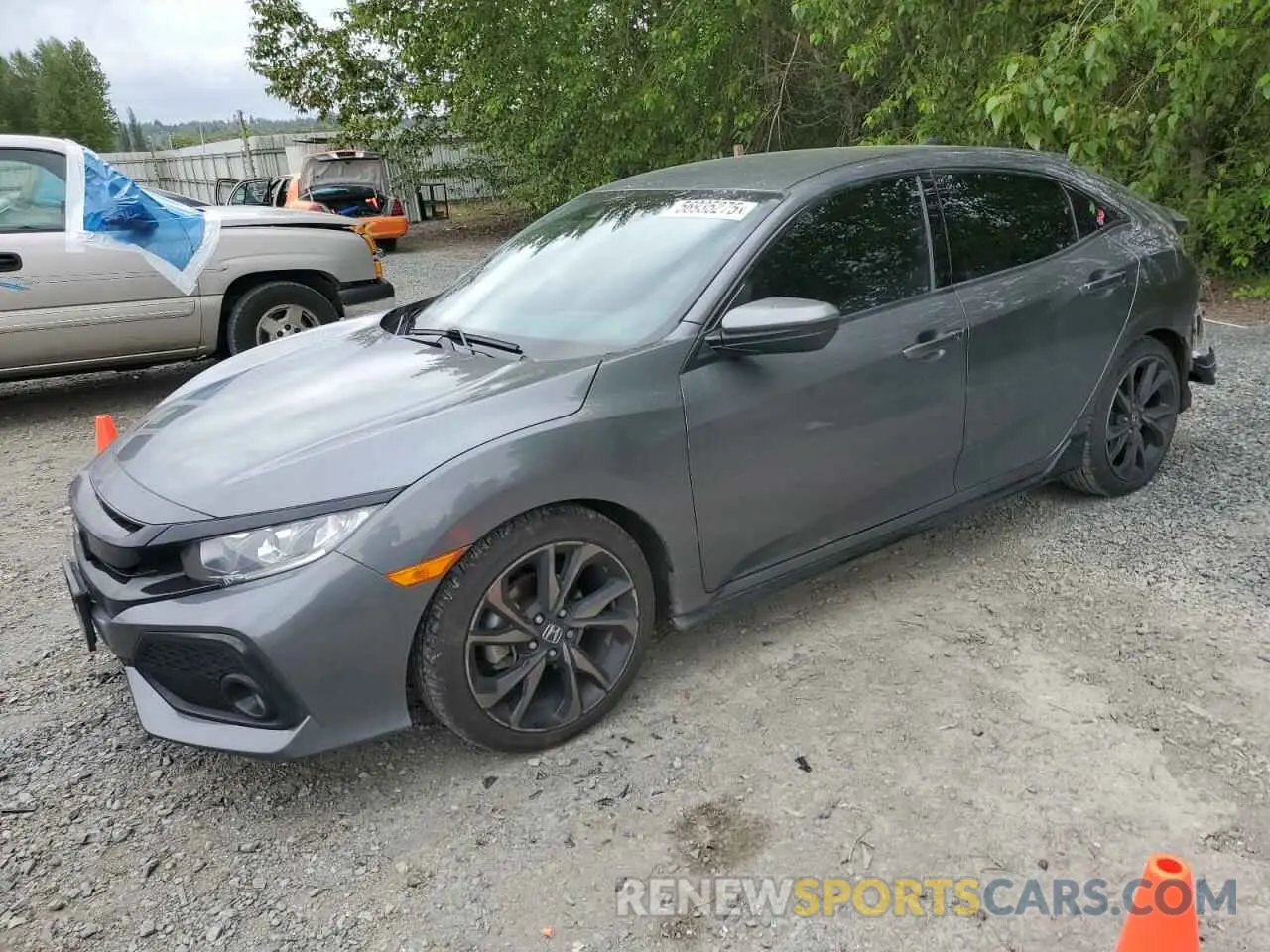 1 Photograph of a damaged car SHHFK7H46KU204390 HONDA CIVIC 2019