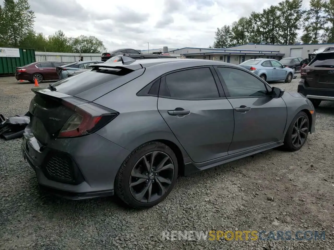 3 Photograph of a damaged car SHHFK7H46KU204390 HONDA CIVIC 2019