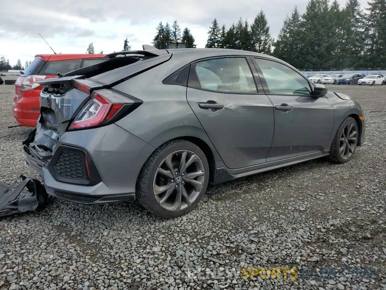 3 Photograph of a damaged car SHHFK7H48KU411234 HONDA CIVIC 2019