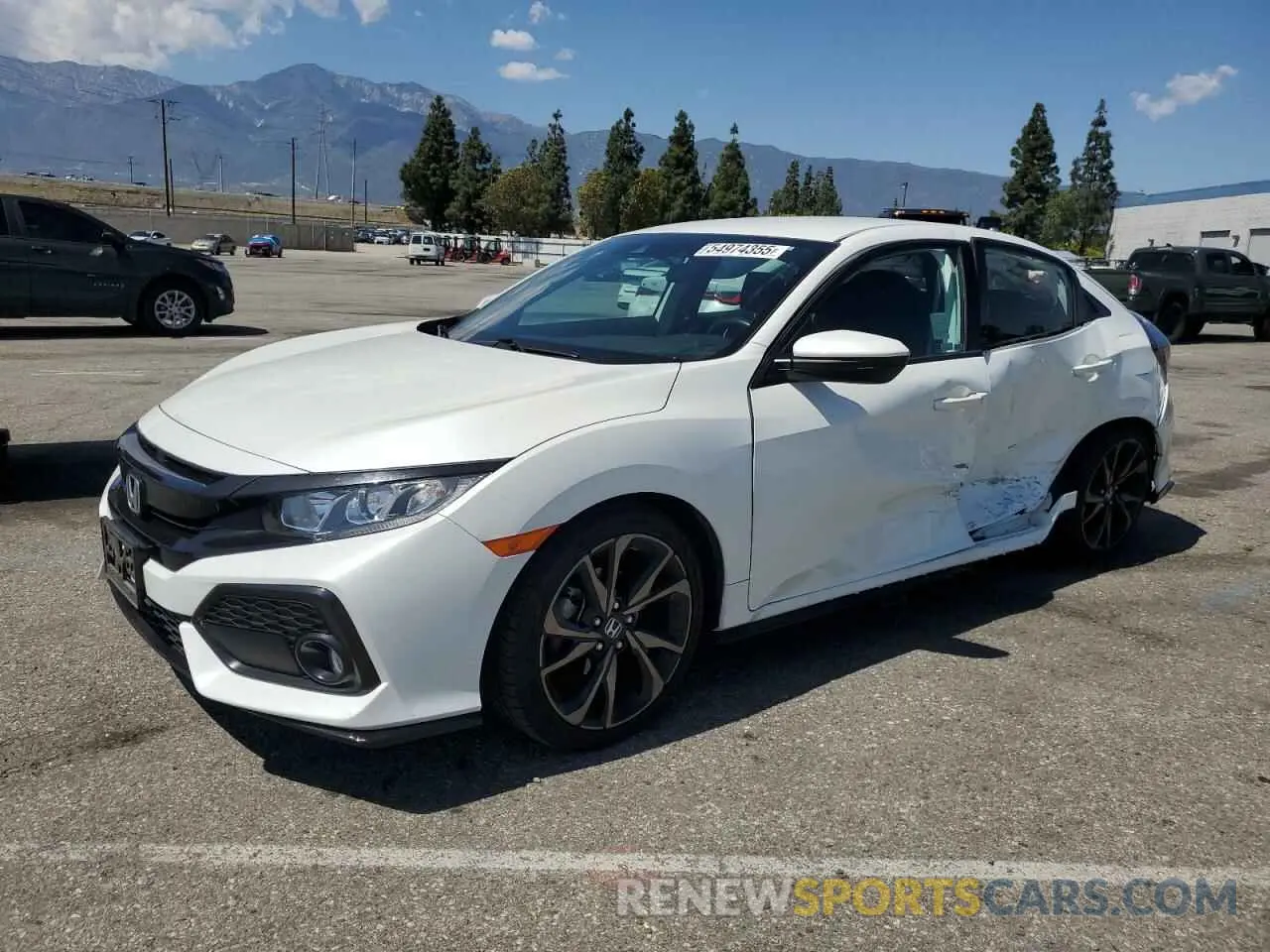 1 Photograph of a damaged car SHHFK7H4XKU409470 HONDA CIVIC 2019
