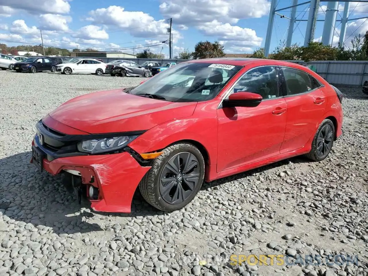 1 Photograph of a damaged car SHHFK7H60KU413917 HONDA CIVIC 2019