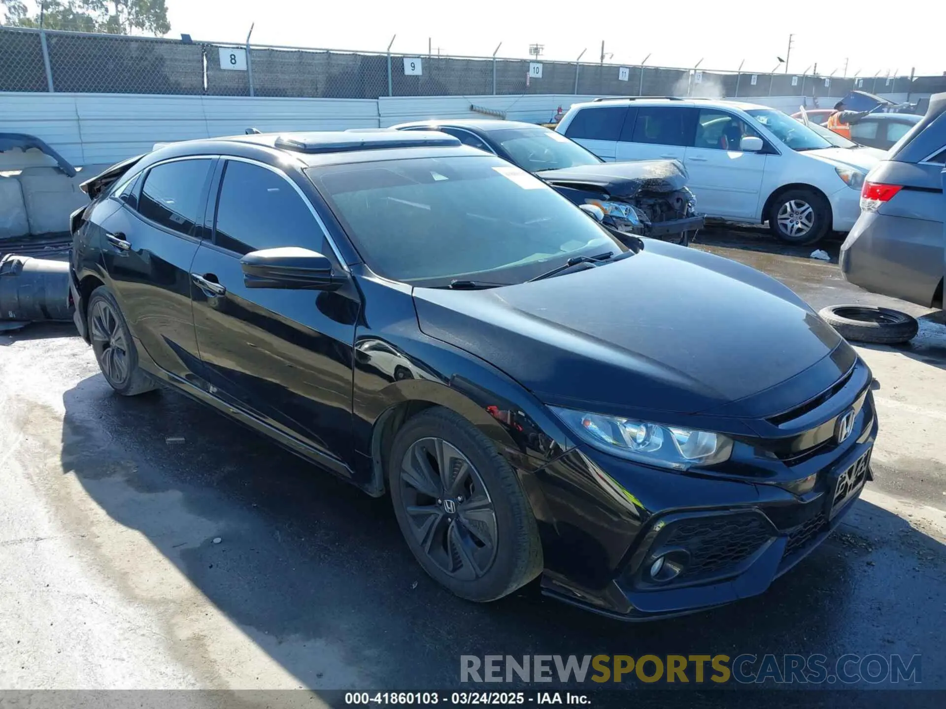1 Photograph of a damaged car SHHFK7H61KU409634 HONDA CIVIC 2019
