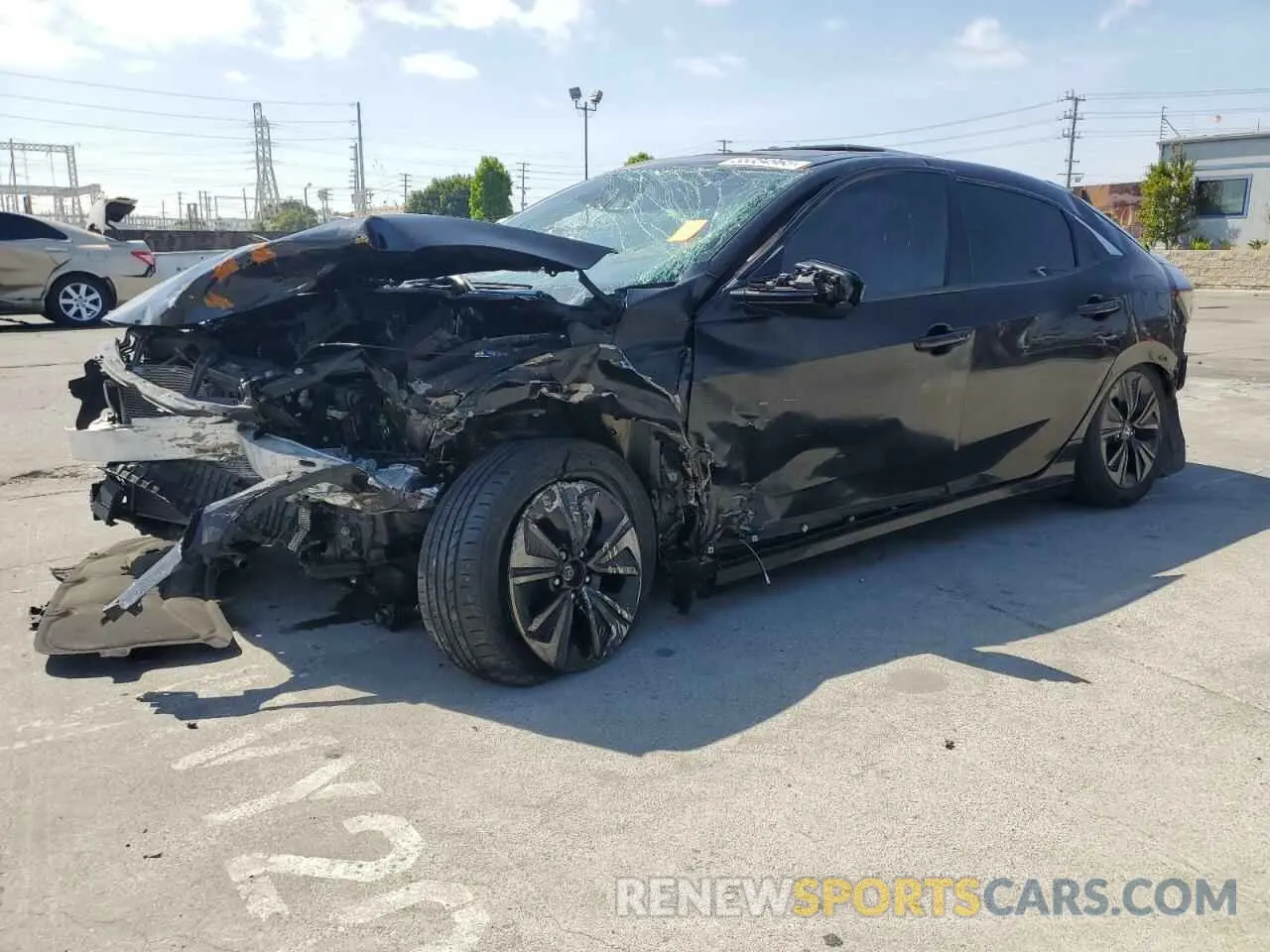 1 Photograph of a damaged car SHHFK7H62KU417693 HONDA CIVIC 2019