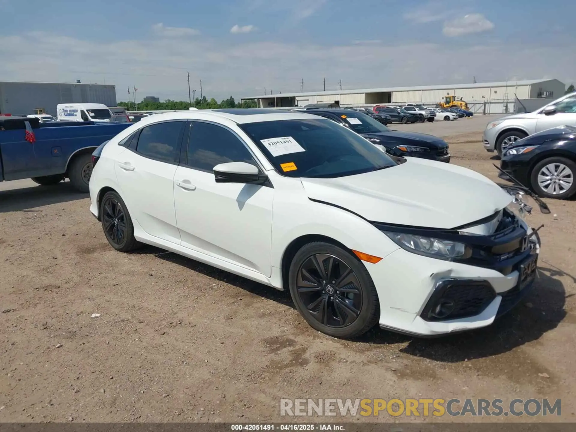 1 Photograph of a damaged car SHHFK7H63KU225263 HONDA CIVIC 2019