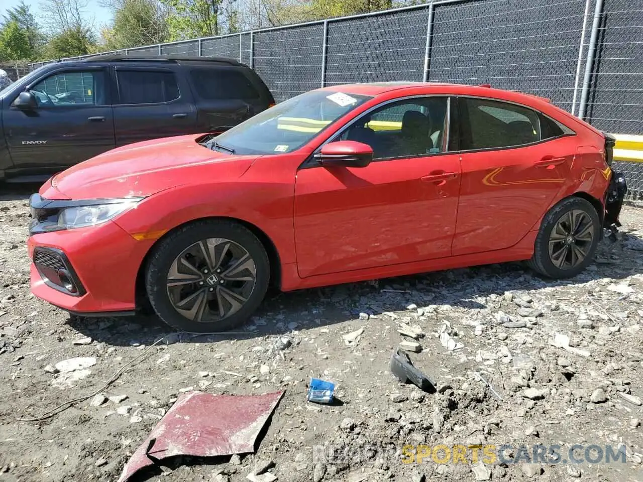 1 Photograph of a damaged car SHHFK7H63KU418559 HONDA CIVIC 2019
