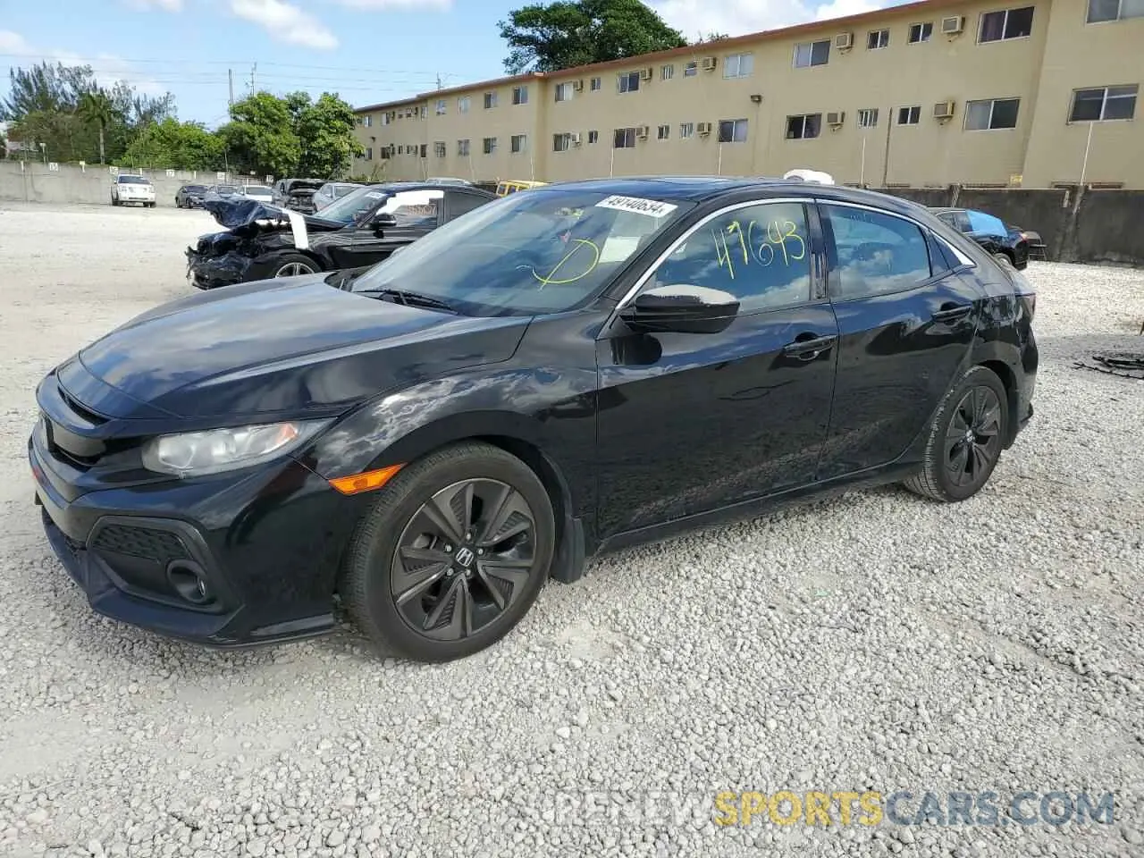 1 Photograph of a damaged car SHHFK7H66KU208523 HONDA CIVIC 2019