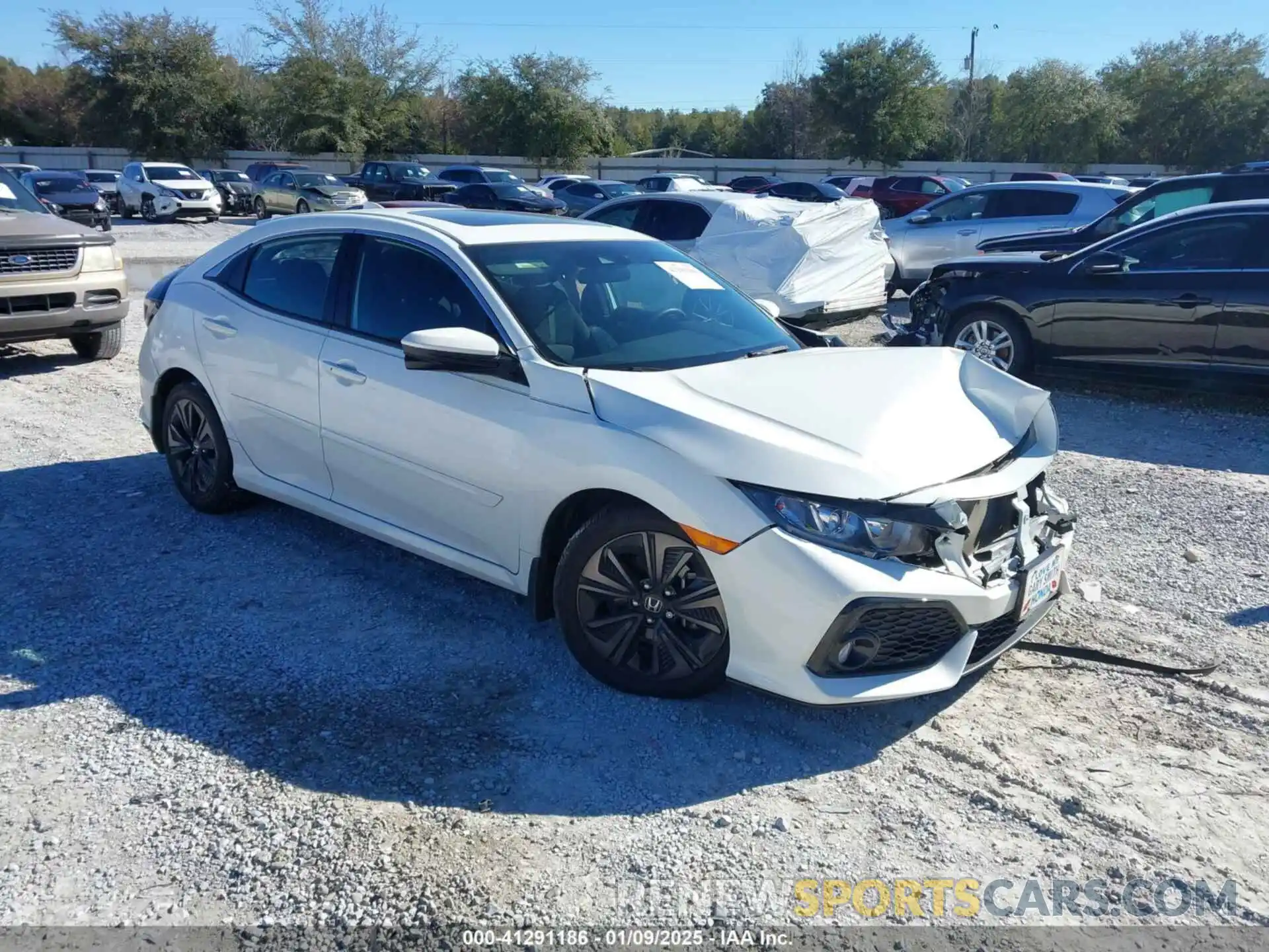 1 Photograph of a damaged car SHHFK7H66KU220154 HONDA CIVIC 2019