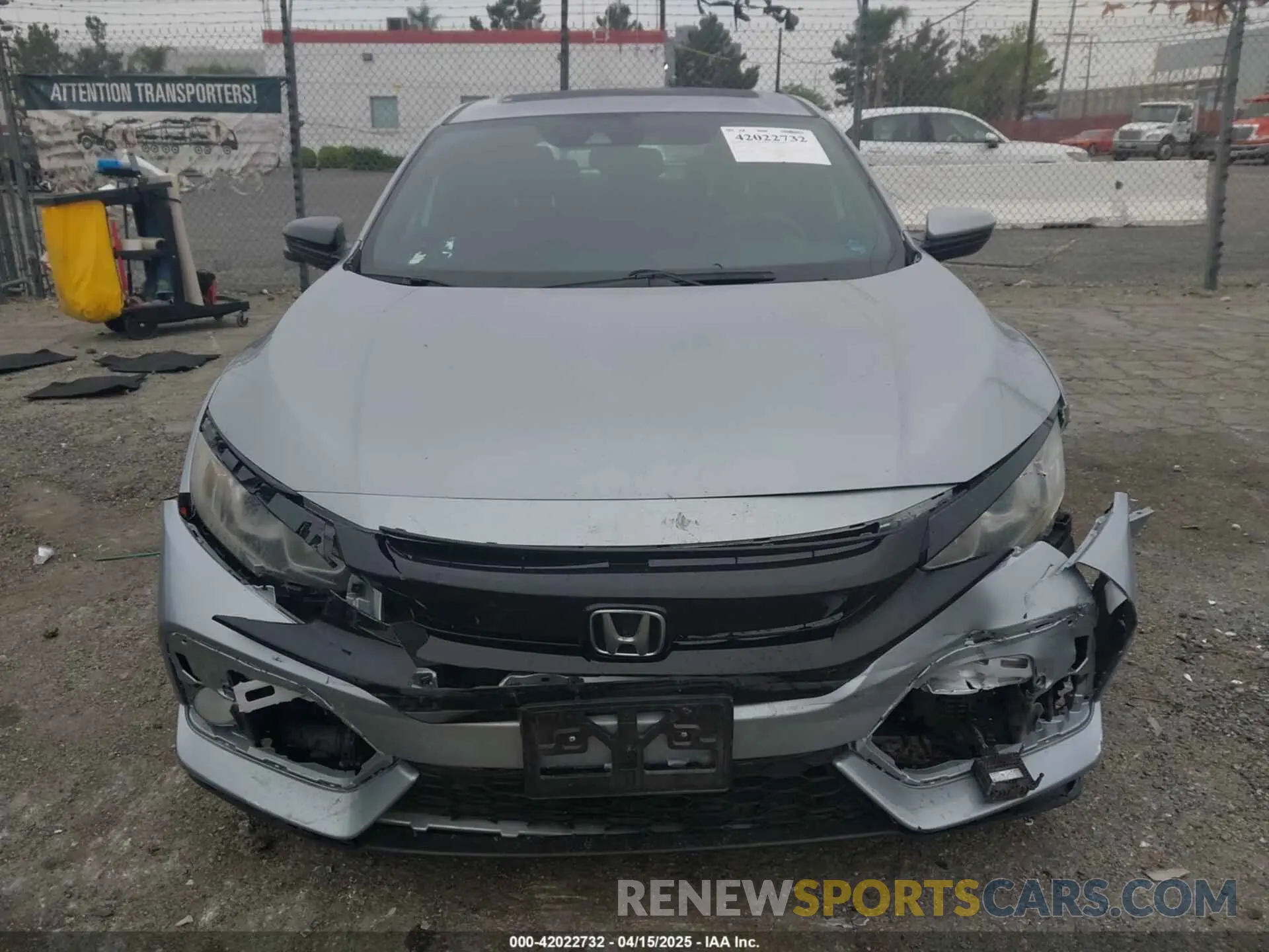 6 Photograph of a damaged car SHHFK7H67KU407354 HONDA CIVIC 2019