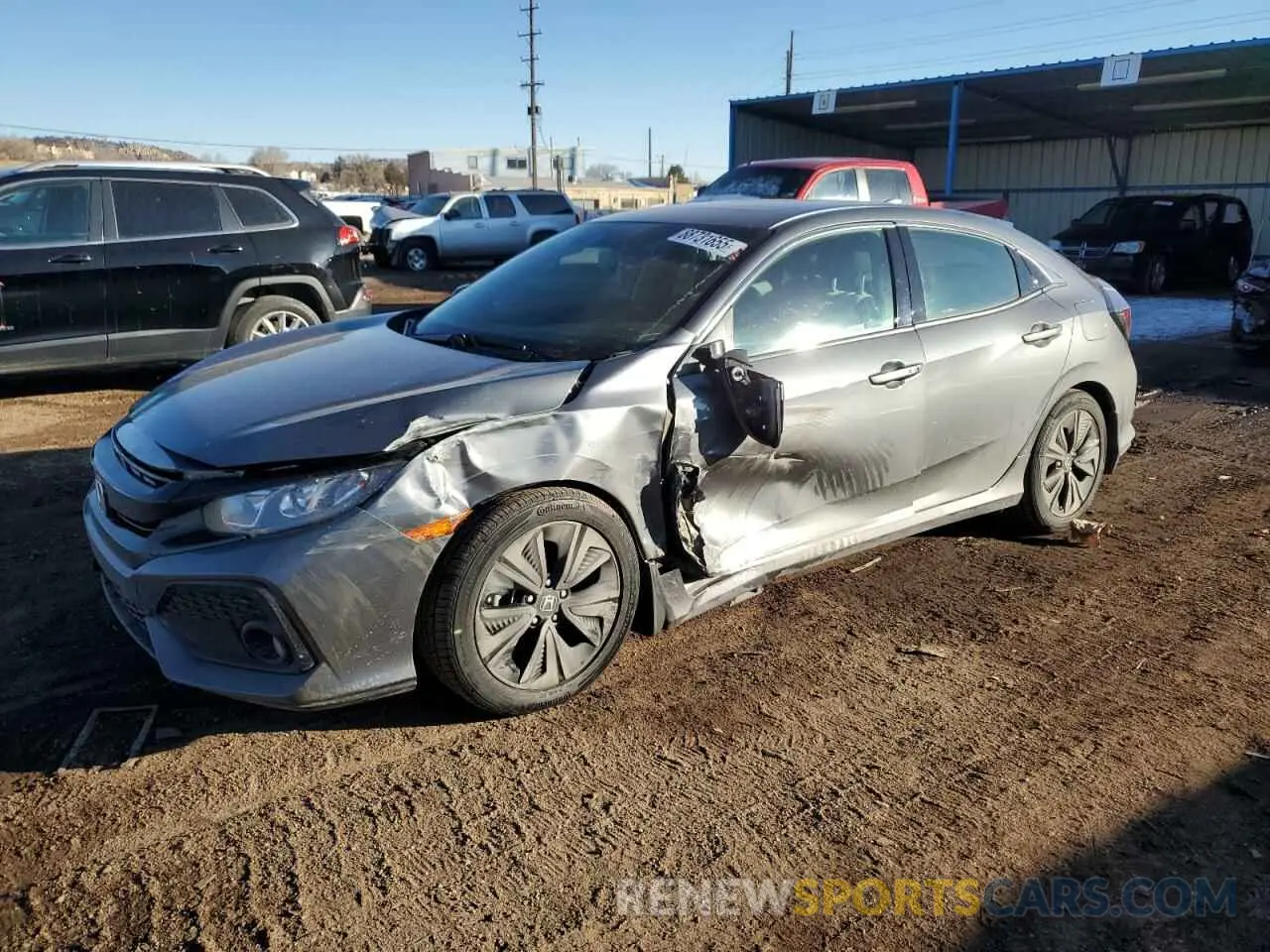 1 Photograph of a damaged car SHHFK7H68KU204490 HONDA CIVIC 2019