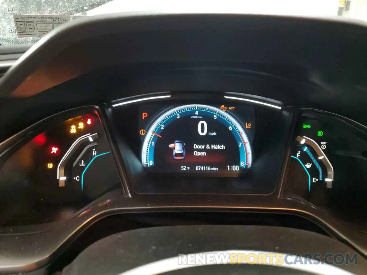 9 Photograph of a damaged car SHHFK7H68KU422364 HONDA CIVIC 2019