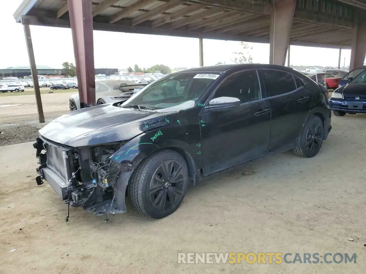 1 Photograph of a damaged car SHHFK7H69KU204501 HONDA CIVIC 2019