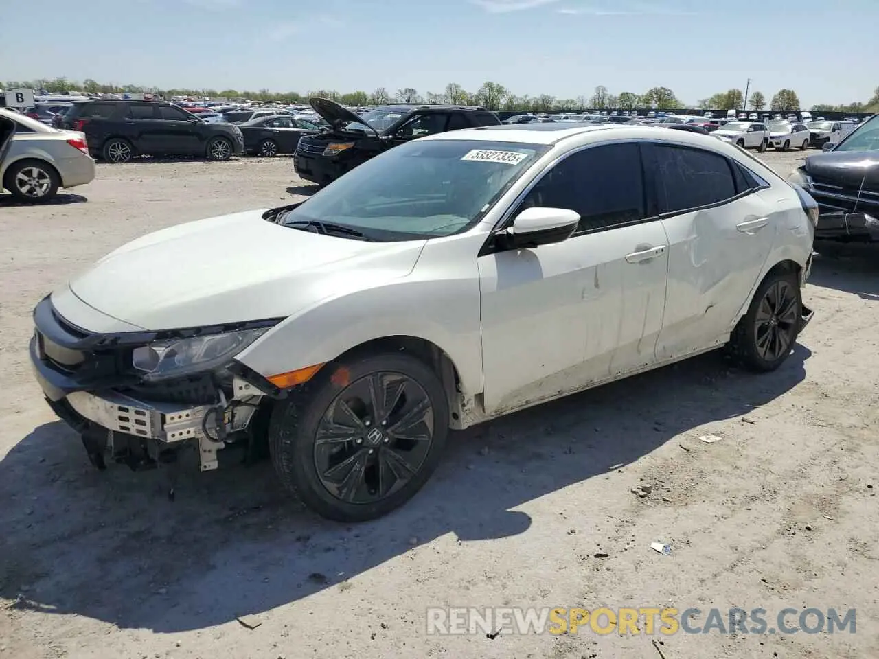 1 Photograph of a damaged car SHHFK7H6XKU227074 HONDA CIVIC 2019