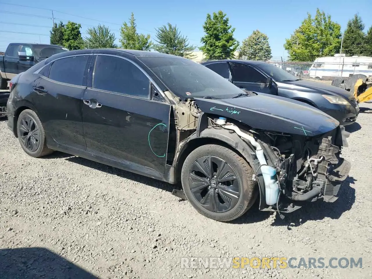 4 Photograph of a damaged car SHHFK7H6XKU405842 HONDA CIVIC 2019