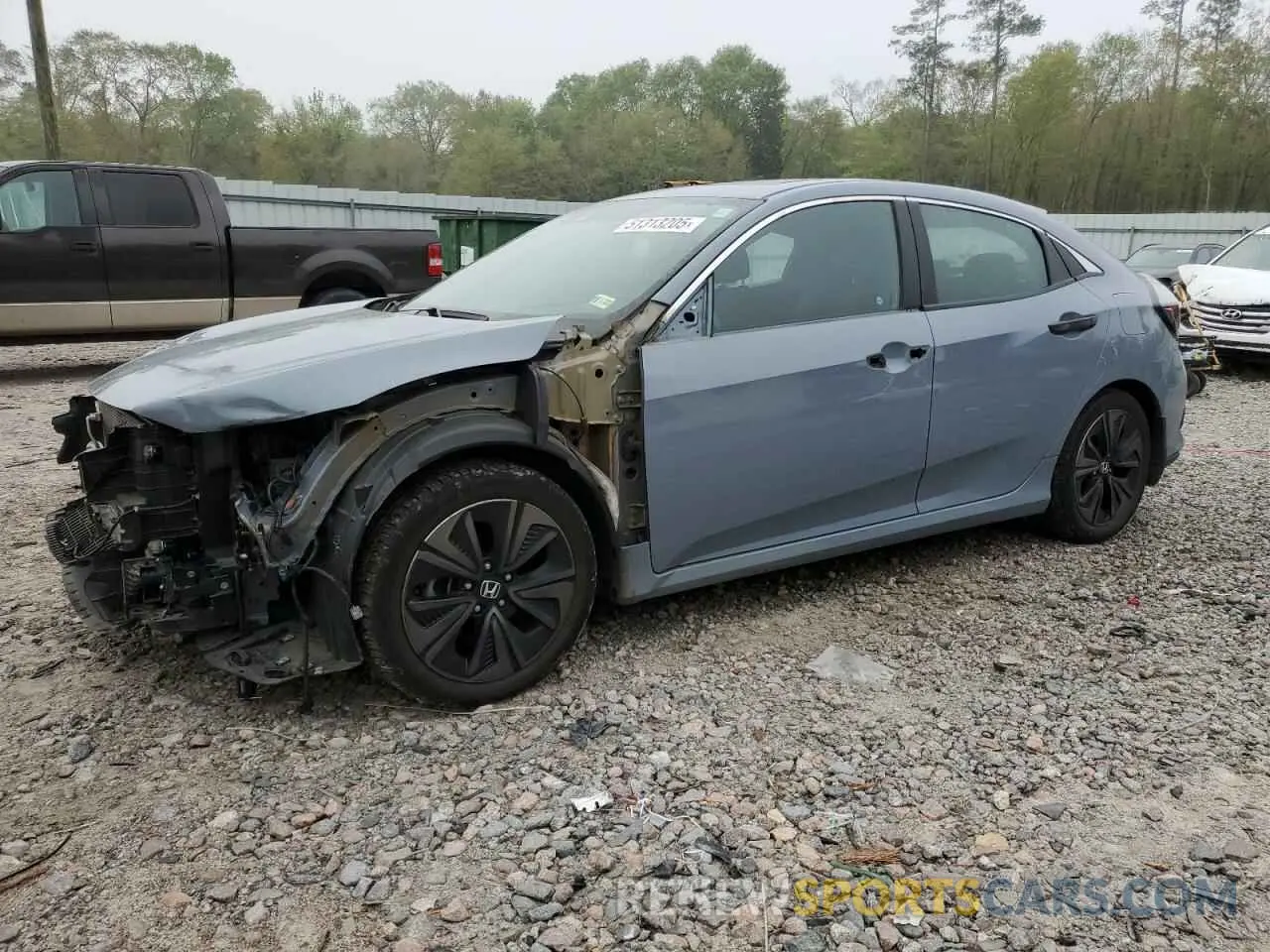 1 Photograph of a damaged car SHHFK7H6XKU409020 HONDA CIVIC 2019