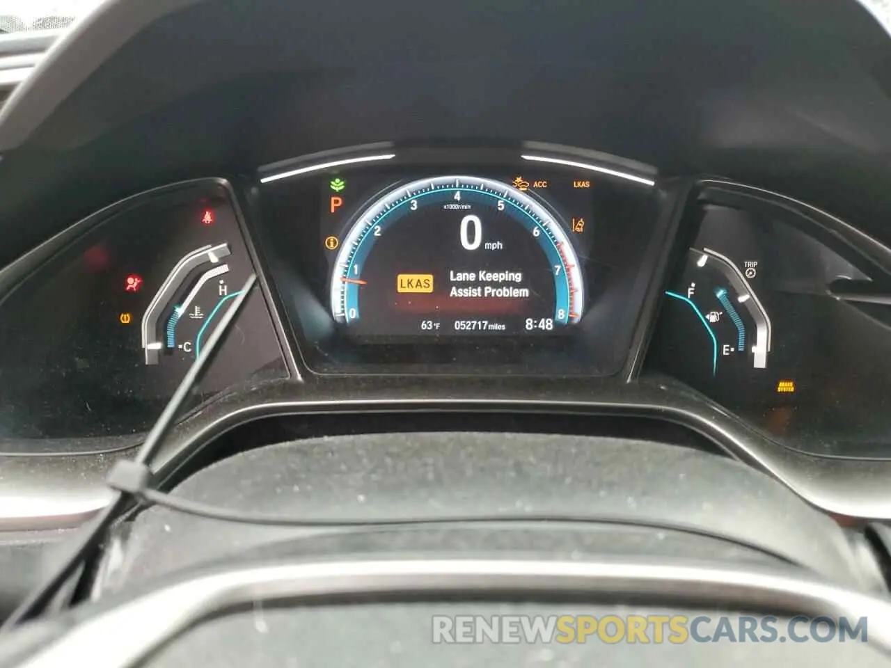 9 Photograph of a damaged car SHHFK7H6XKU409020 HONDA CIVIC 2019