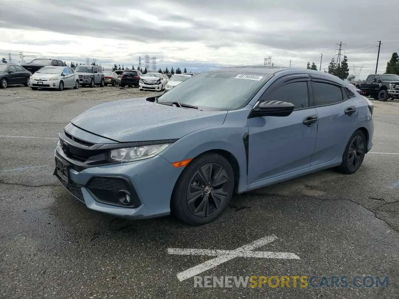 1 Photograph of a damaged car SHHFK7H6XKU413374 HONDA CIVIC 2019