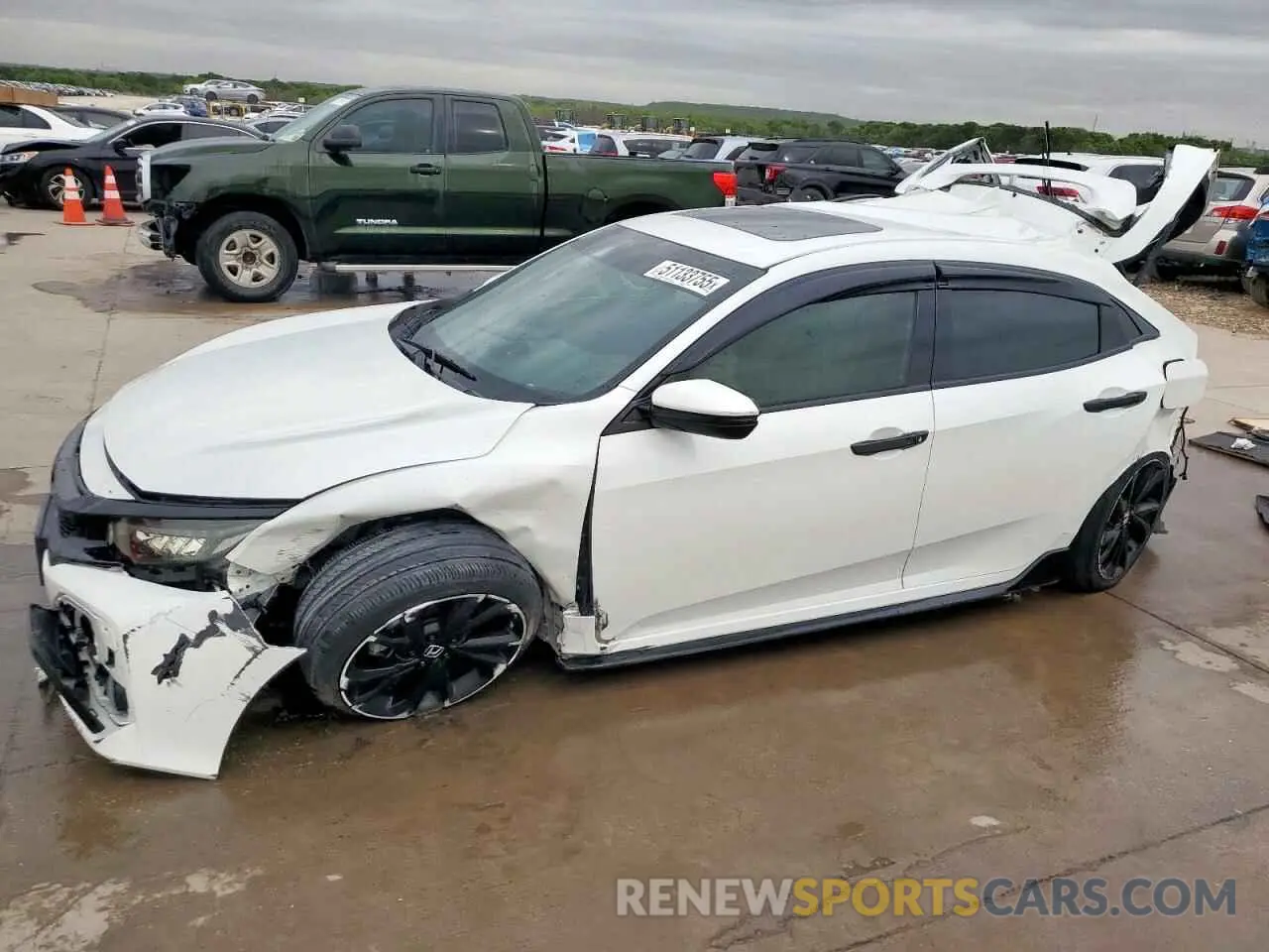 1 Photograph of a damaged car SHHFK7H95KU221631 HONDA CIVIC 2019