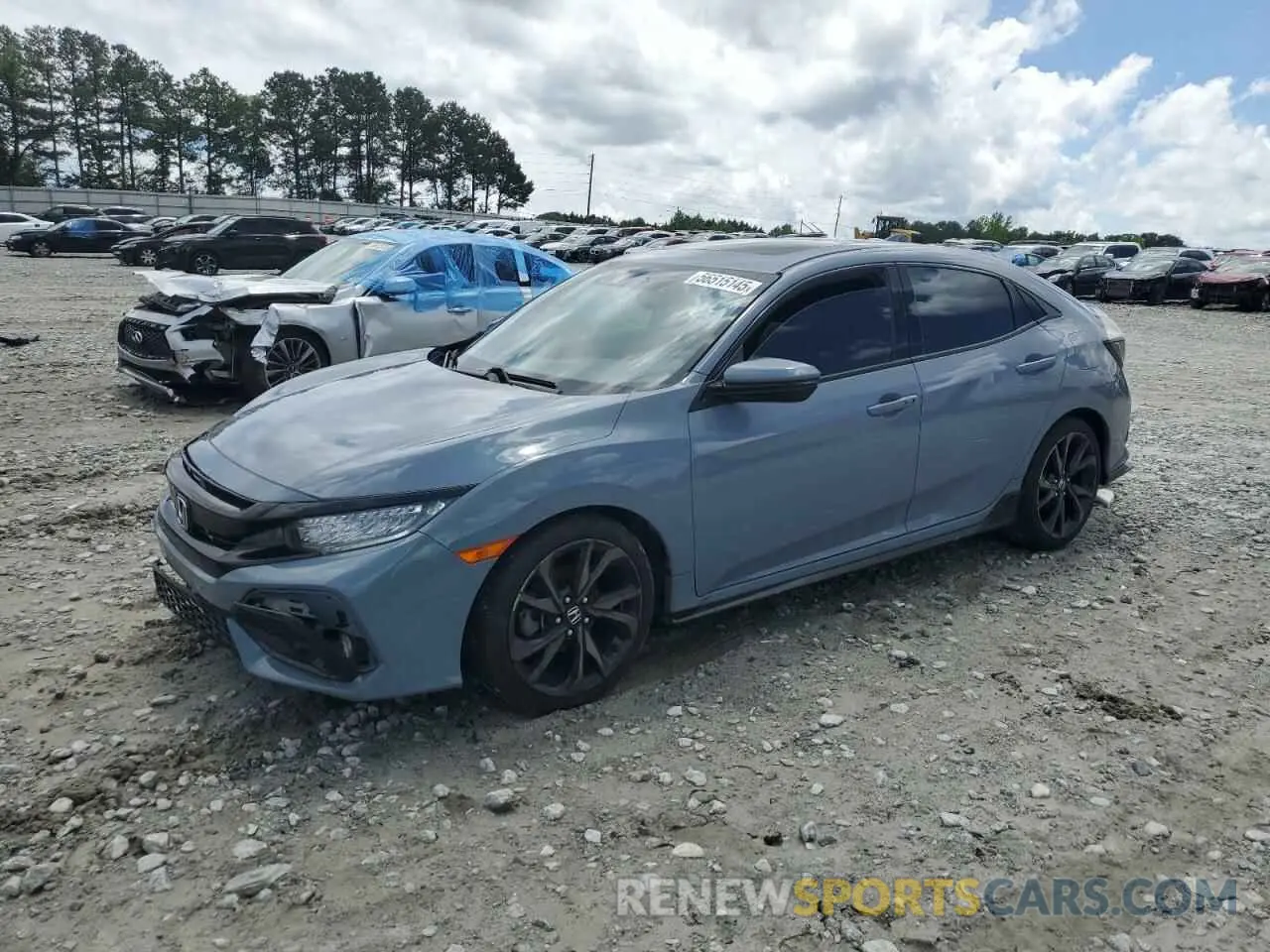1 Photograph of a damaged car SHHFK7H95KU224318 HONDA CIVIC 2019