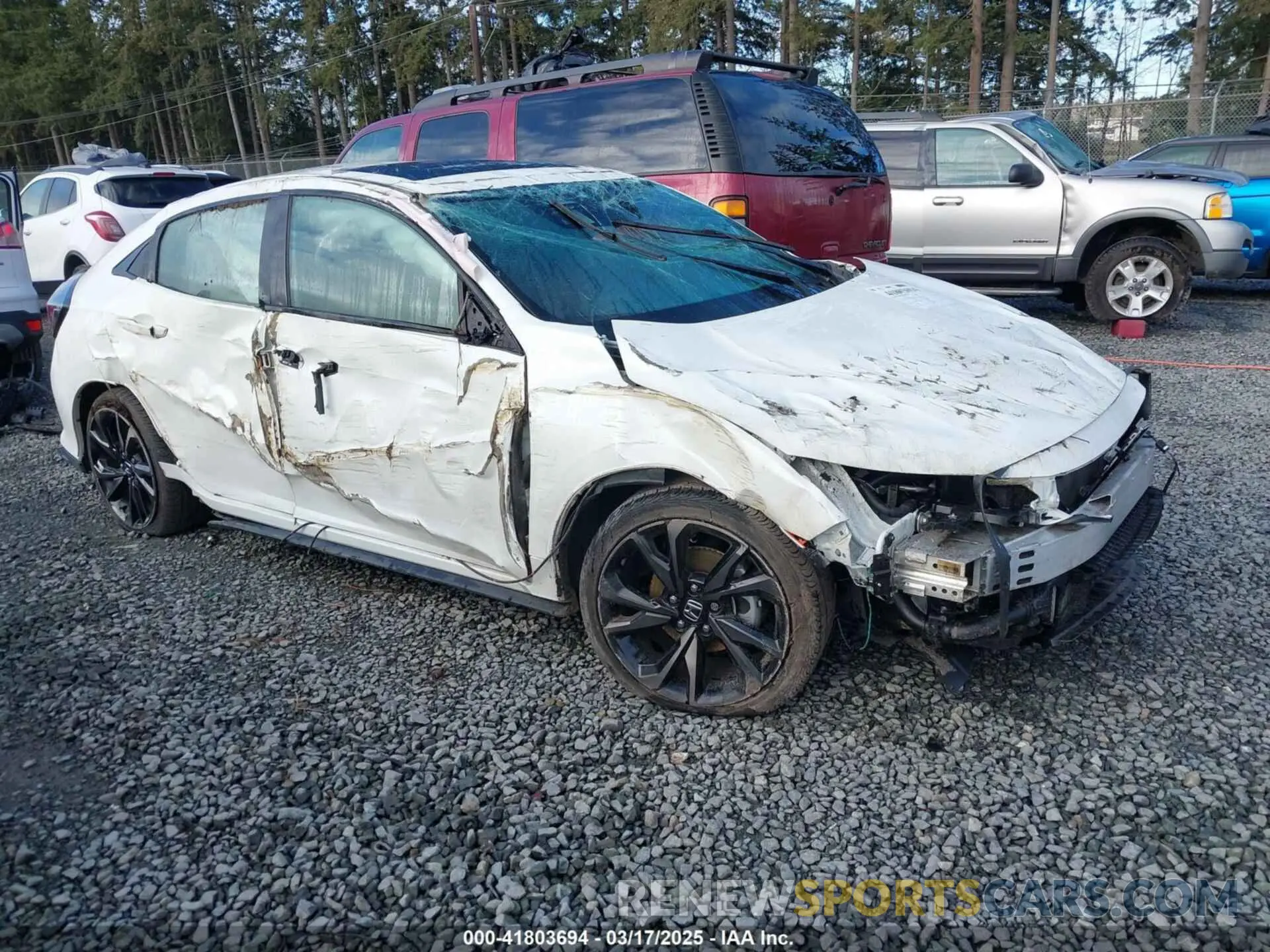 1 Photograph of a damaged car SHHFK7H98KU408264 HONDA CIVIC 2019