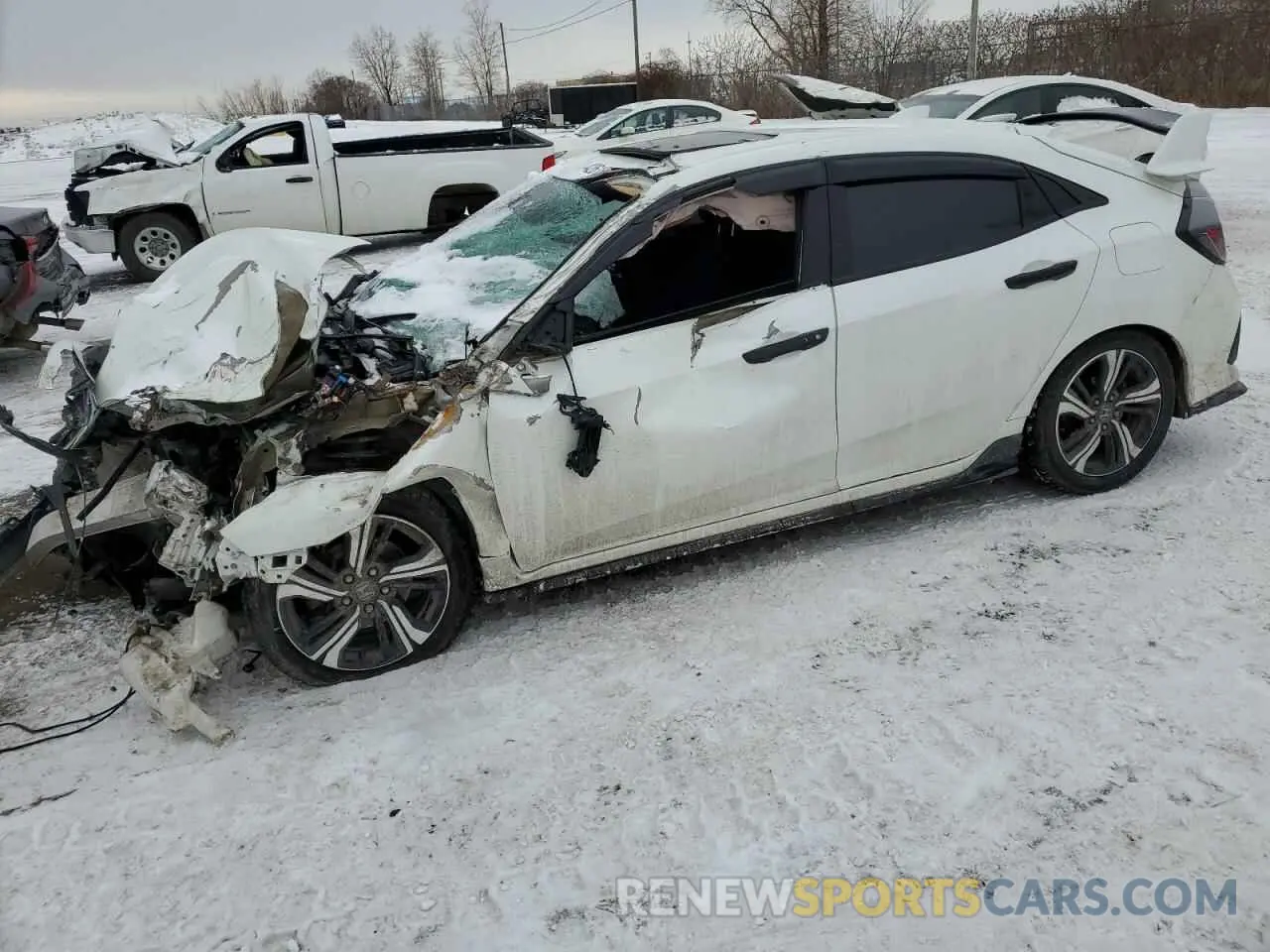 1 Photograph of a damaged car SHHFK7H99KU304642 HONDA CIVIC 2019