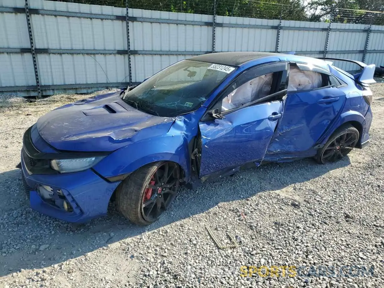 1 Photograph of a damaged car SHHFK8G75KU202132 HONDA CIVIC 2019