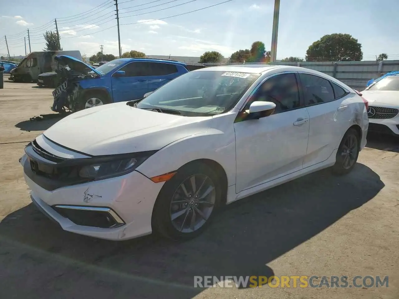 1 Photograph of a damaged car 19XFC1F30LE009284 HONDA CIVIC 2020