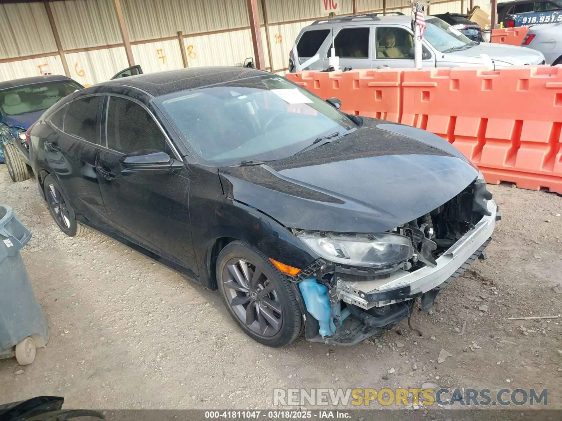 1 Photograph of a damaged car 19XFC1F30LE016736 HONDA CIVIC 2020